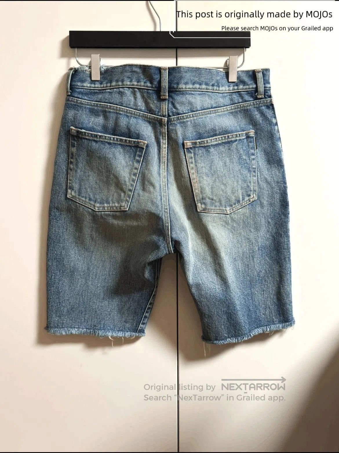 Saint Laurent Paris Sz 32 Saint Laurent Paris Distressed Wash Denim Shorts. Size US 32 / EU 48 - 3 Thumbnail