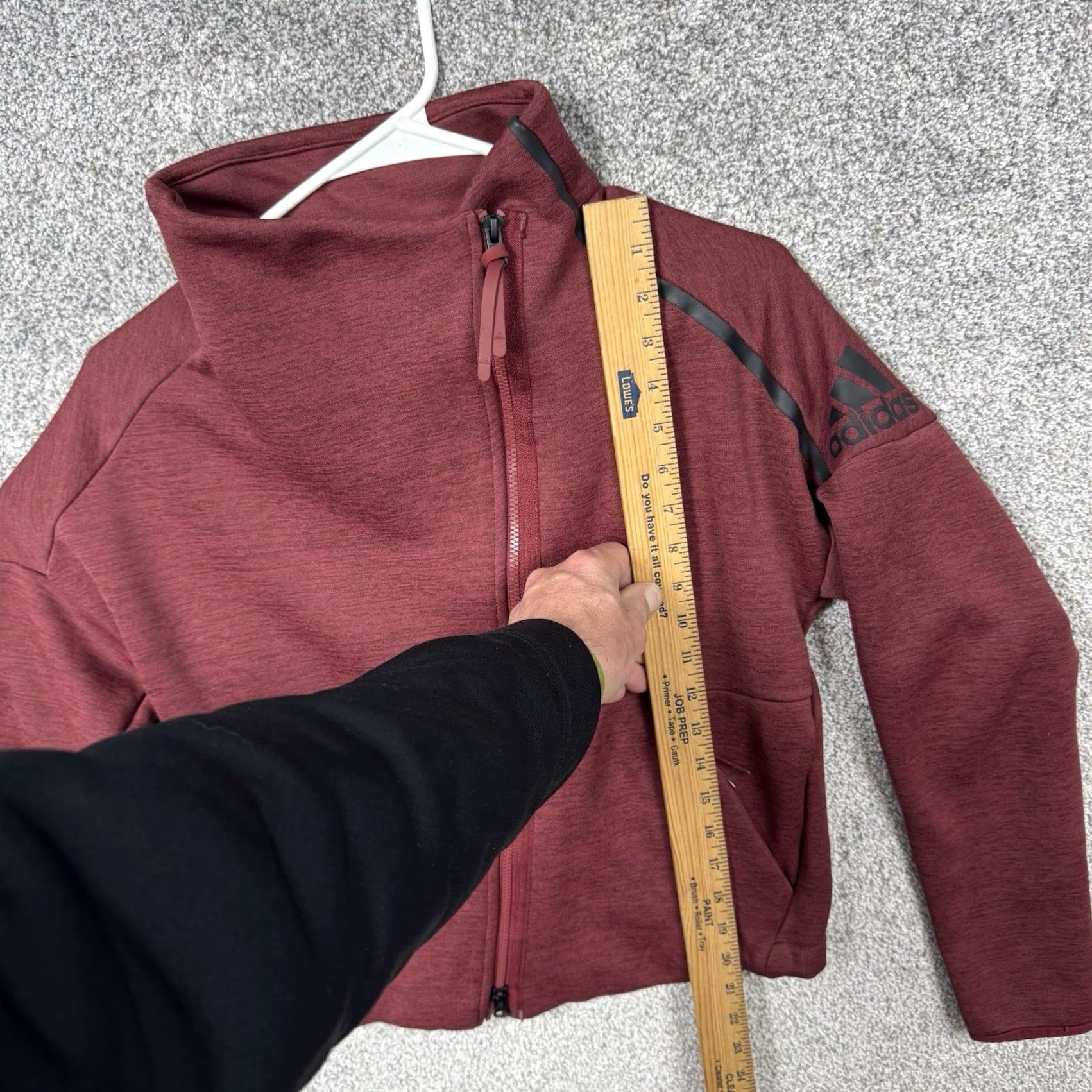 Adidas Adidas Z.N.E. Heartracer Jacket S Asymmetrical Zip Outdoor Performance Athletic Womens Red Zipper Pockets Full Zip Logo Casual Travel Size S / US 4 / IT 40 - 4 Thumbnail