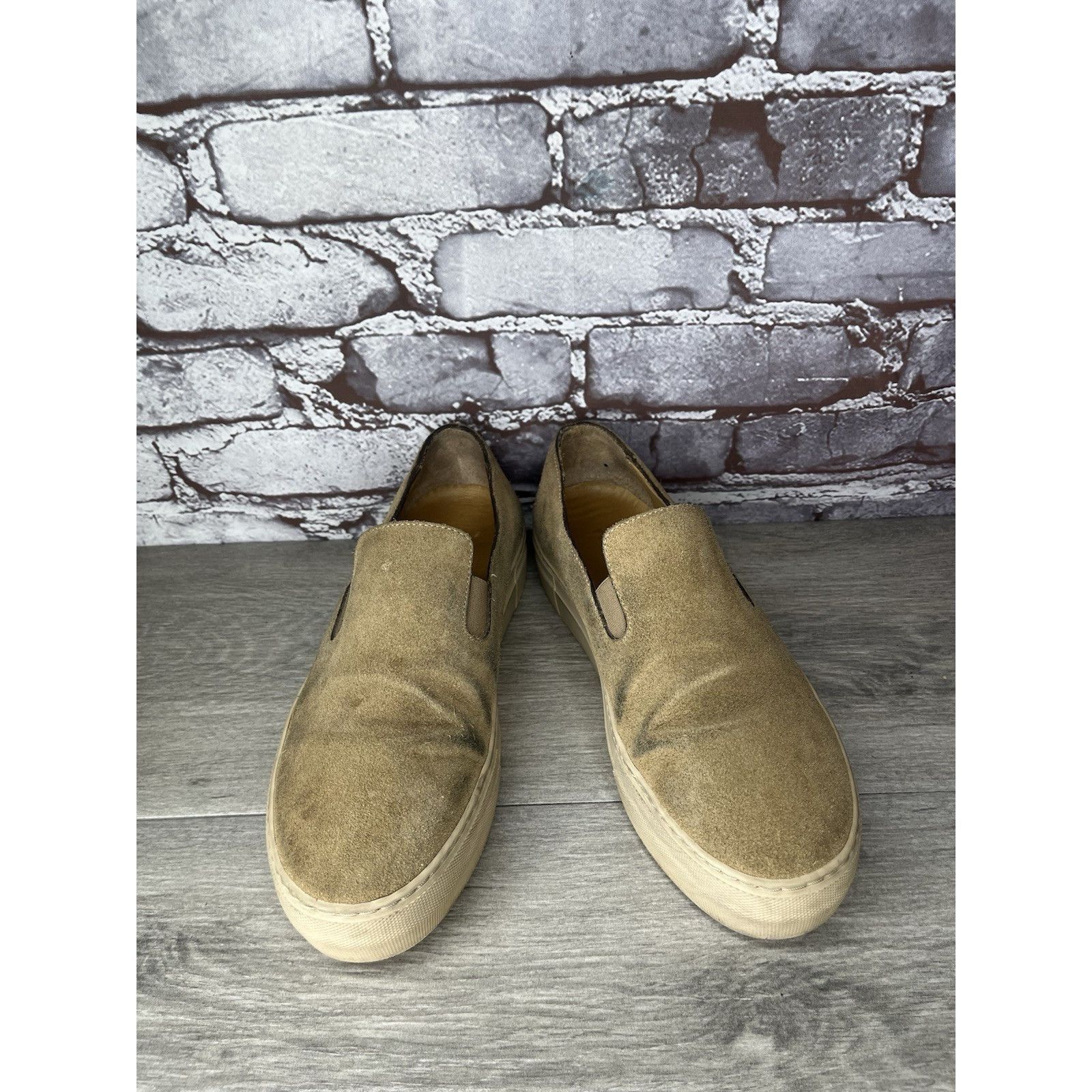 Frame Frame Le Ren Tan Suede Leather Slip On Sneakers Shoes Women Size US 8 / IT 38 - 13 Thumbnail