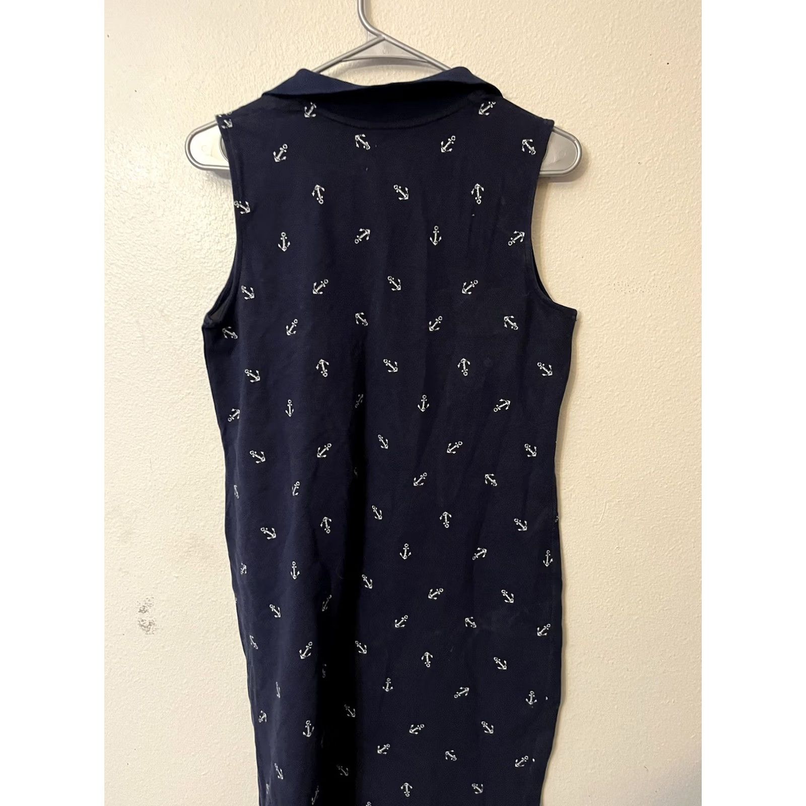 Croft & Barrow Croft & Barrow Shirt Dress Women’s XS Navy Blue Anchors Cotton Casual Polo Size XS / US 0-2 / IT 36-38 - 3 Thumbnail