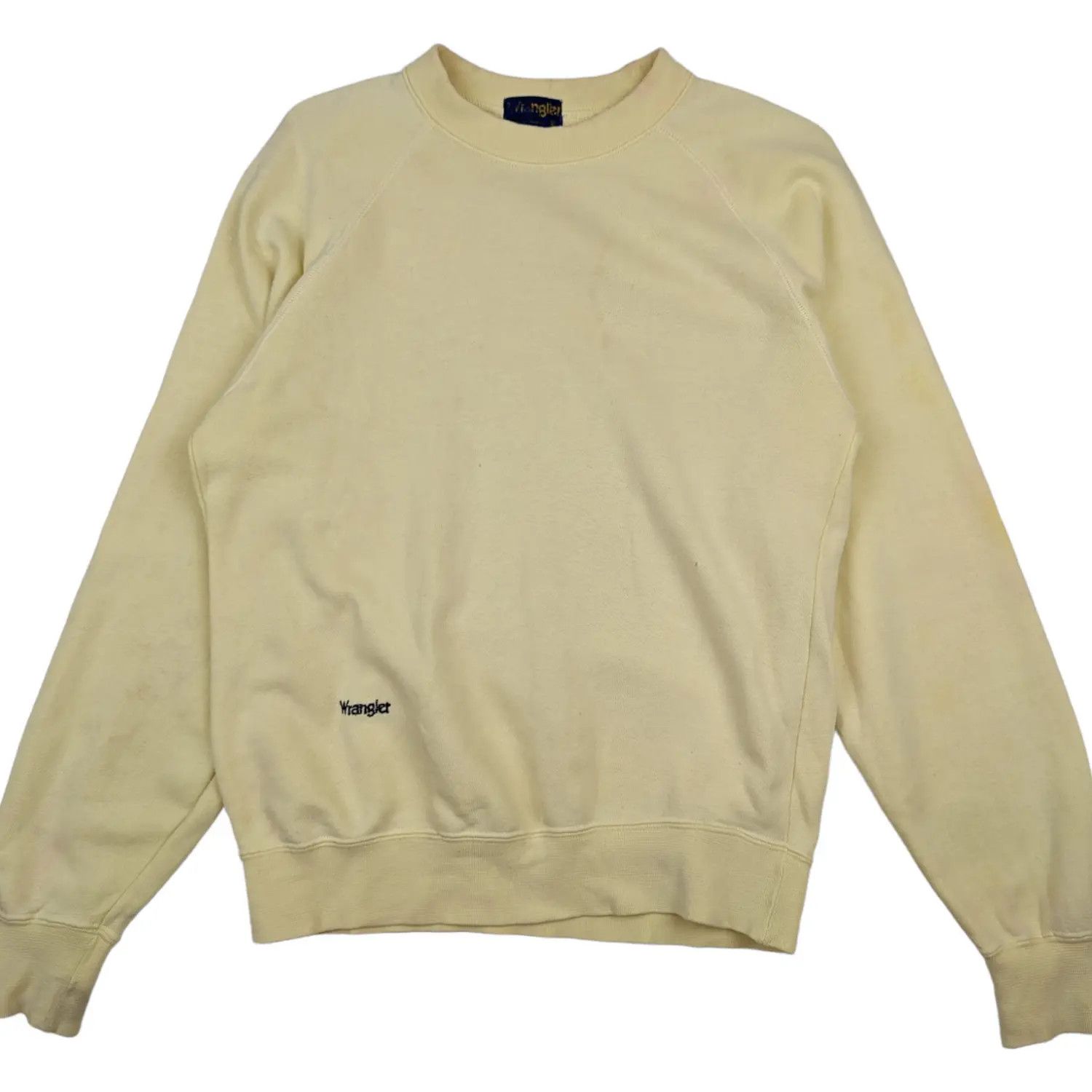 Wrangler Vintage 80's WRANGLER Yellow Plain Jumper Sweatshirt Size US XS / EU 42 / 0 - 3 Thumbnail