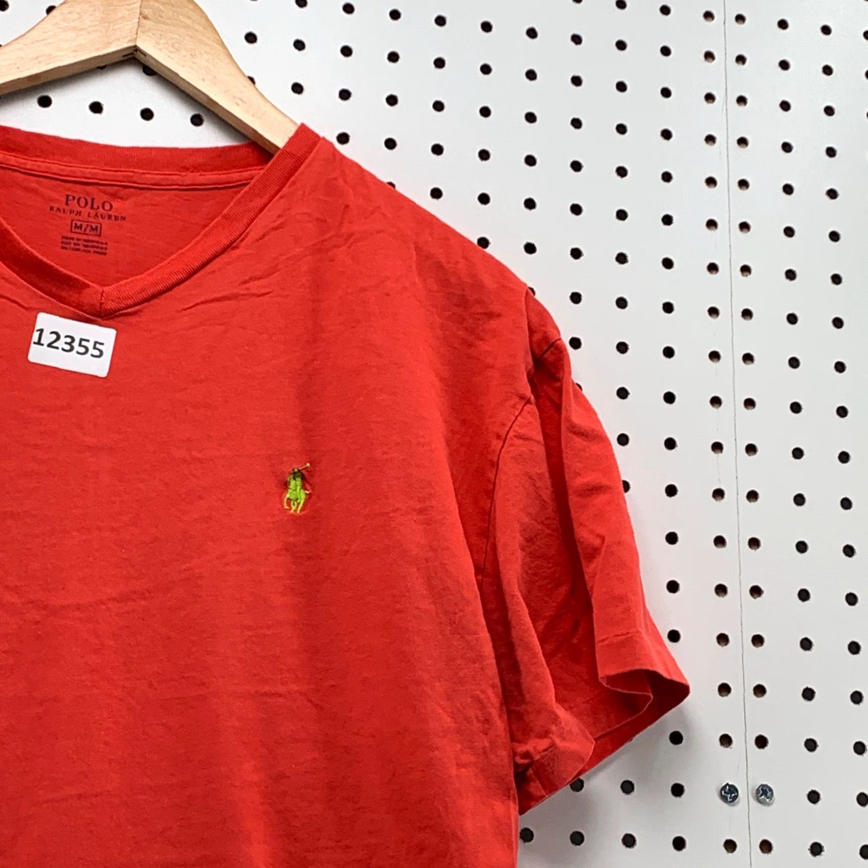 Polo Ralph Lauren VINTAGE Polo Ralph Lauren Shirt Adult M Short Sleeve Orange Yellow Pony Logo Embroidered 90s Mens Girls Size US M / EU 48-50 / 2 - 4 Thumbnail