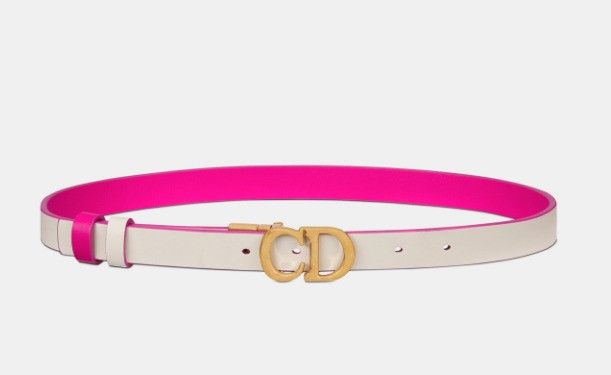 Dior o1w1db11024 Size: OS / Reversible Saddle Belt in Pink Size ONE SIZE - 4 Thumbnail