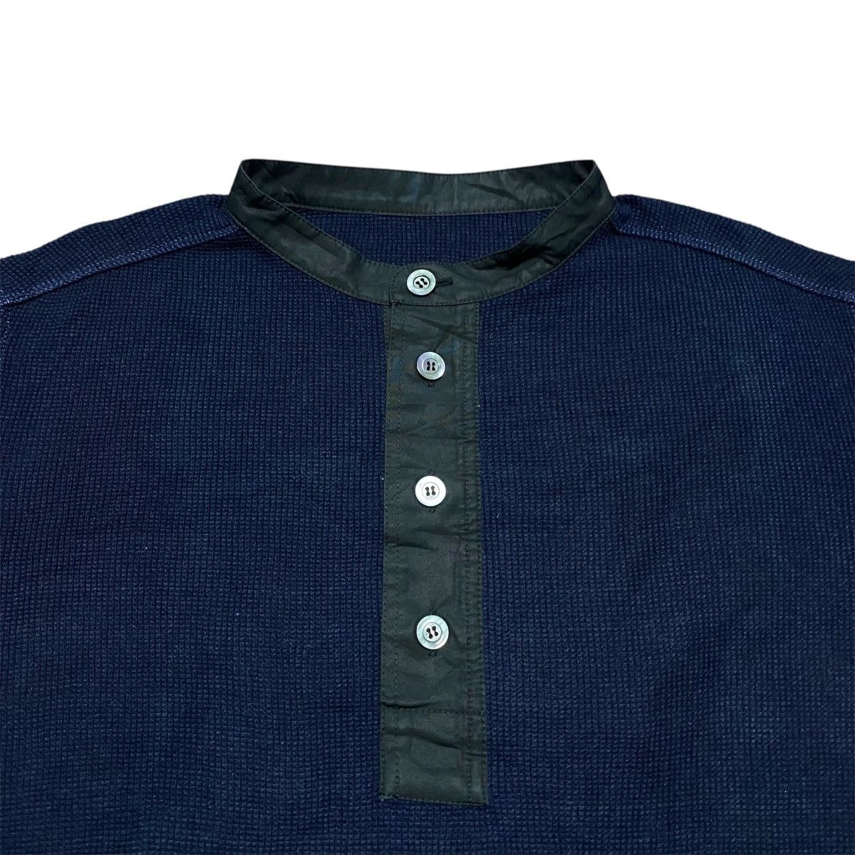 Maison Margiela Rare‼️🔥Maison Margiela Waffle Button Henley Neck T-shirt Size US S / EU 44-46 / 1 - 3 Thumbnail