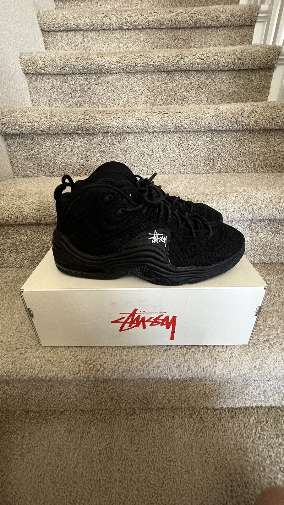 Pre-owned Nike X Stussy Nike Stussy Air Penny 2 Shoes In Black