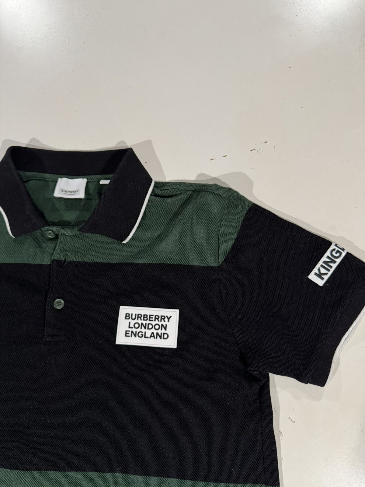 Burberry Burberry Polo Shirt 'Green/Black' Size US S / EU 44-46 / 1 - 4 Thumbnail
