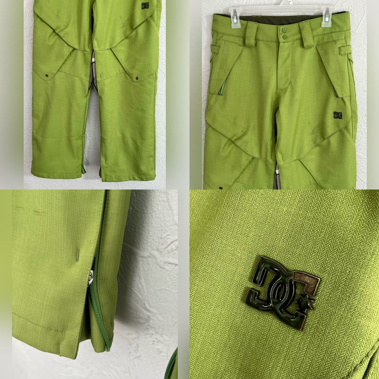 Vintage VINTAGE DC Snow Pants Mens XS Waterproof Lime Green Fernie Inseam 28in Pants Regular Ghost? Size US 27 - 8 Thumbnail