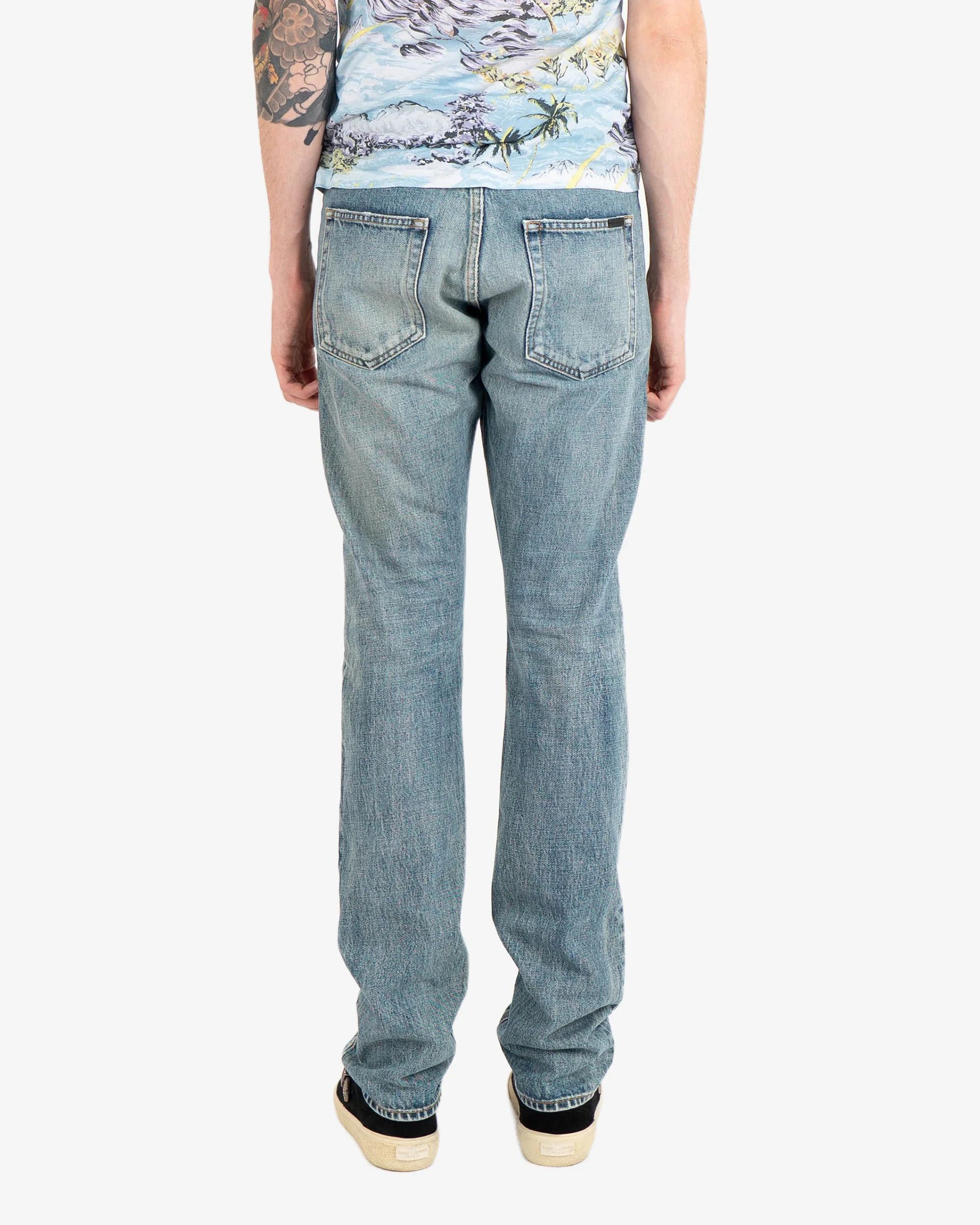 Saint Laurent Paris D18 Blue Washed Denim (2021) Size US 30 / EU 46 - 6 Thumbnail