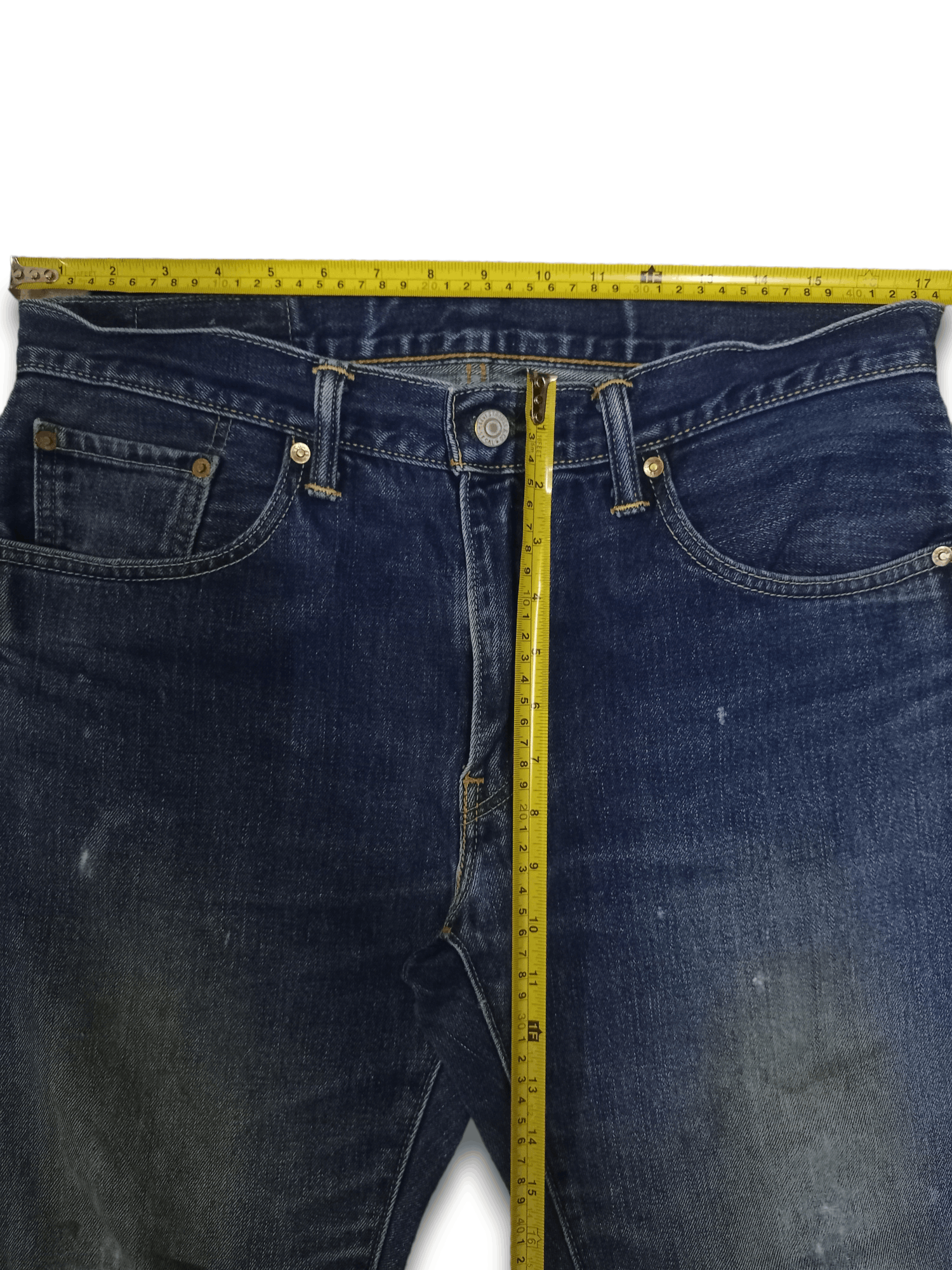 Levi's × Levi's Vintage Clothing Vintage Levis 502 Painted Mud Wash Baggy Jeans Size US 35 - 9 Thumbnail