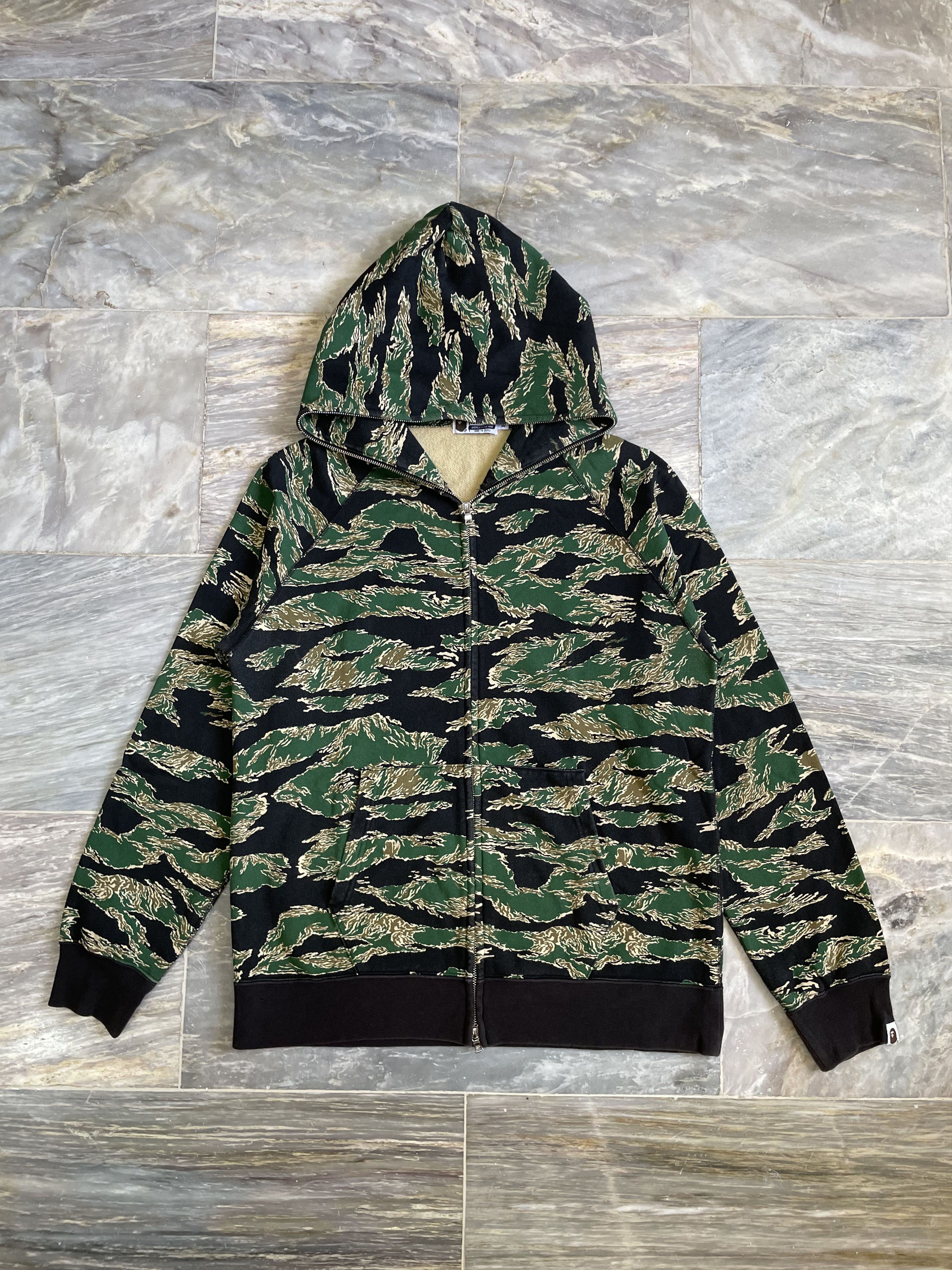Bape × Nigo OG Bape Tiger Camo Full Zip Hoodie Size US XL / EU 56 / 4 - 1 Thumbnail