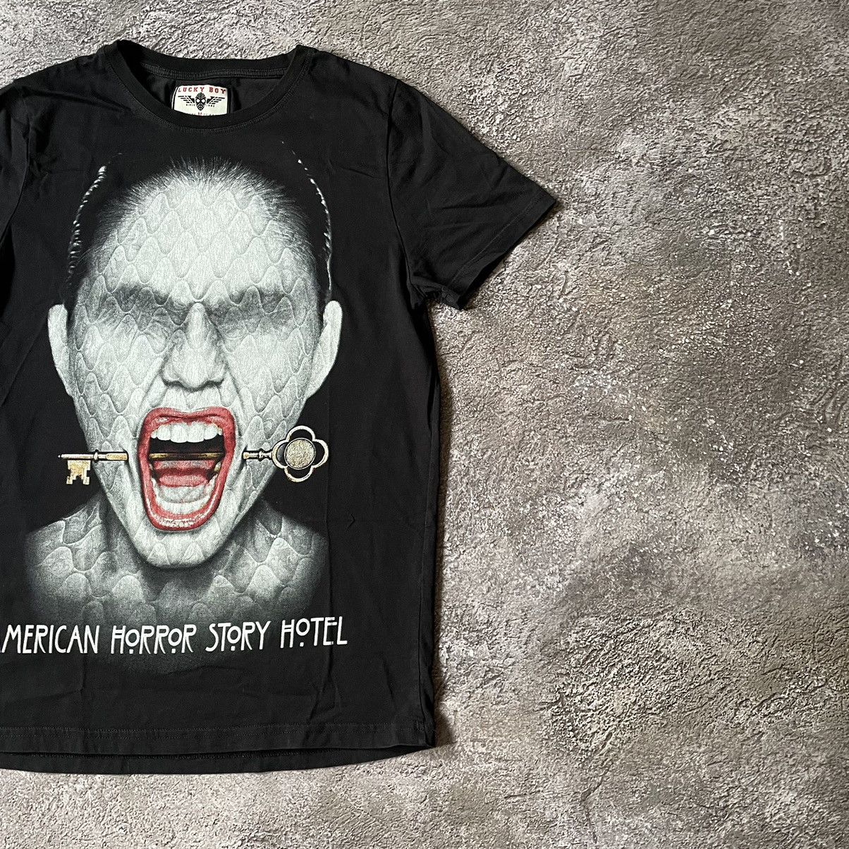 Band Tees Vintage Y2K ANERICAN HORROR FACE CREEPY ABSTRACT M Size US M / EU 48-50 / 2 - 2 Thumbnail