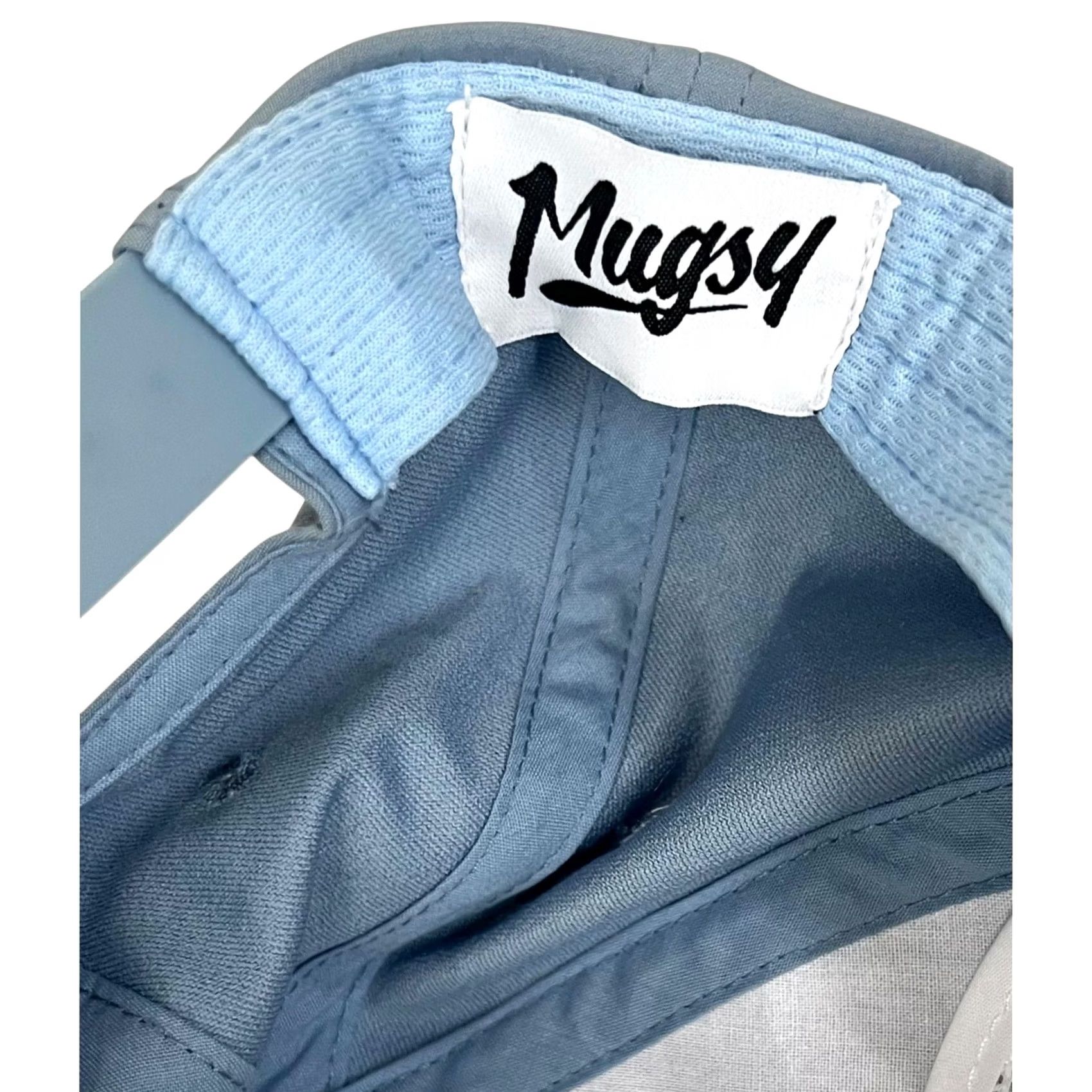 Vintage Mugsy Jeans Hat Snapback Blue Logo Patch Rope Adjustable Casual Mens One Size Unisex Adults Size US 35 - 8 Thumbnail