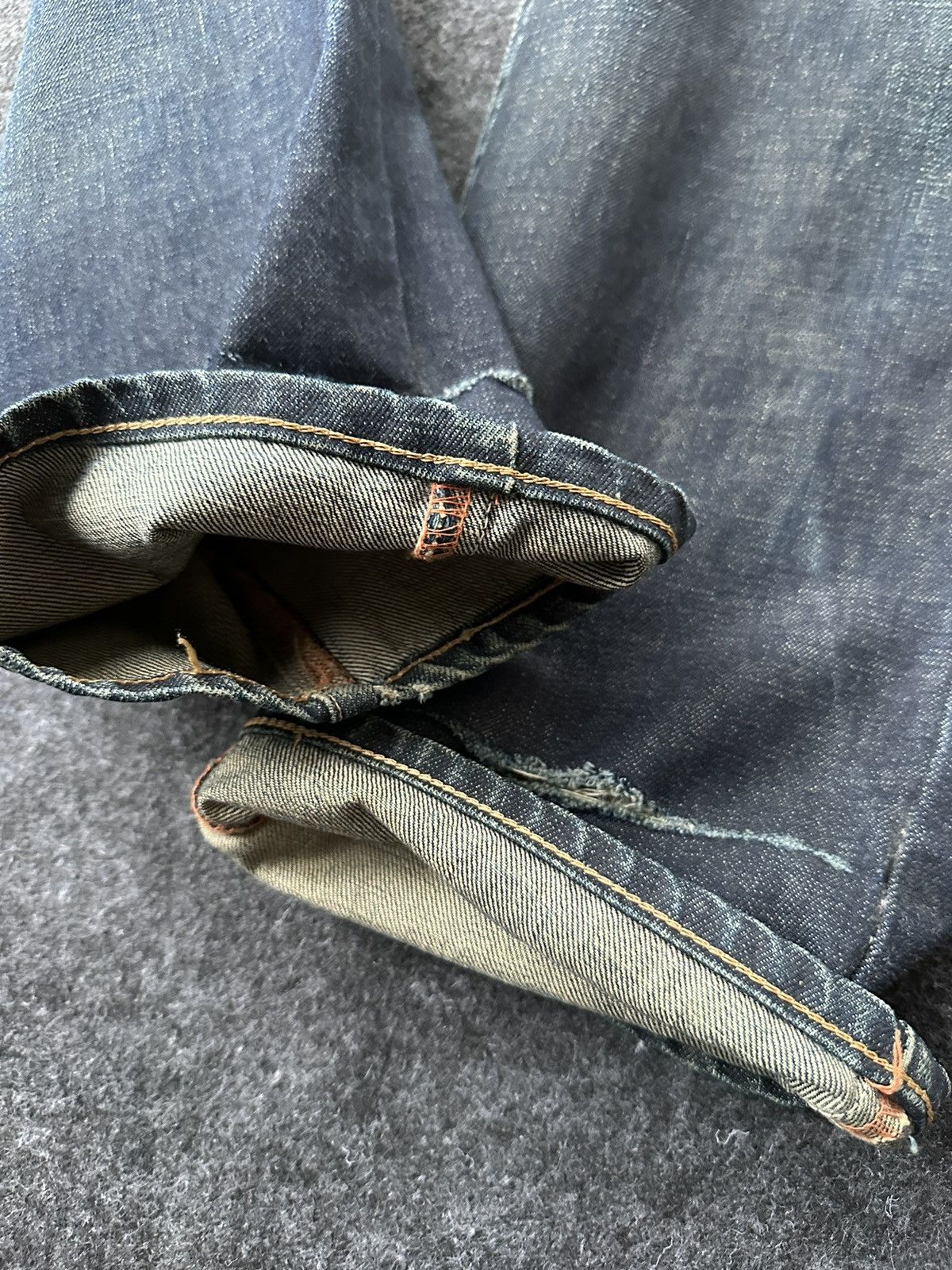 Edwin Vtg 90s Edwin Function Distressed Denim 33x33 D466 Size US 33 - 14 Thumbnail
