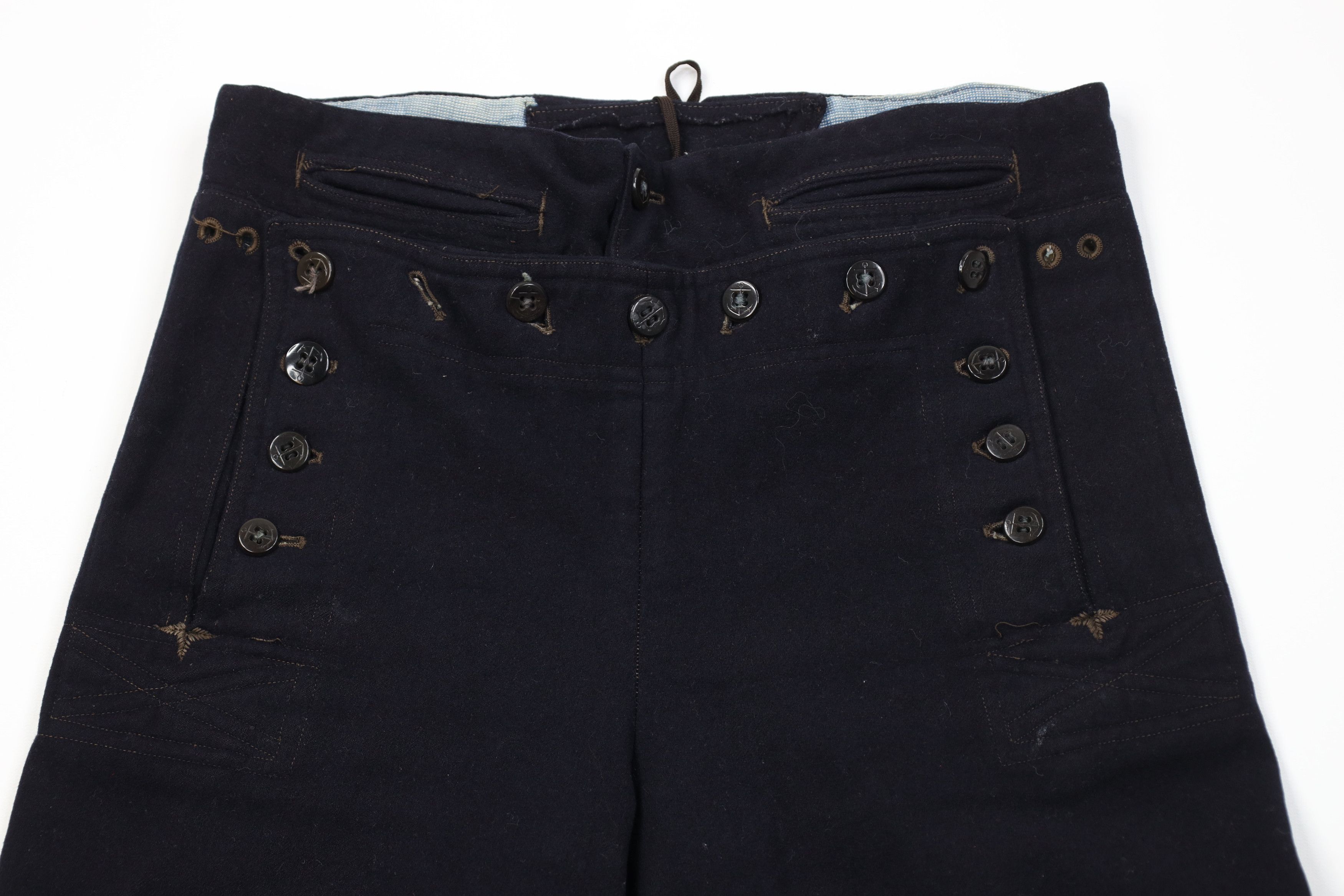 Vintage Vintage 40s 50s World War II Jack Wool Bell Bottoms Pants Size US 30 / EU 46 - 2 Thumbnail