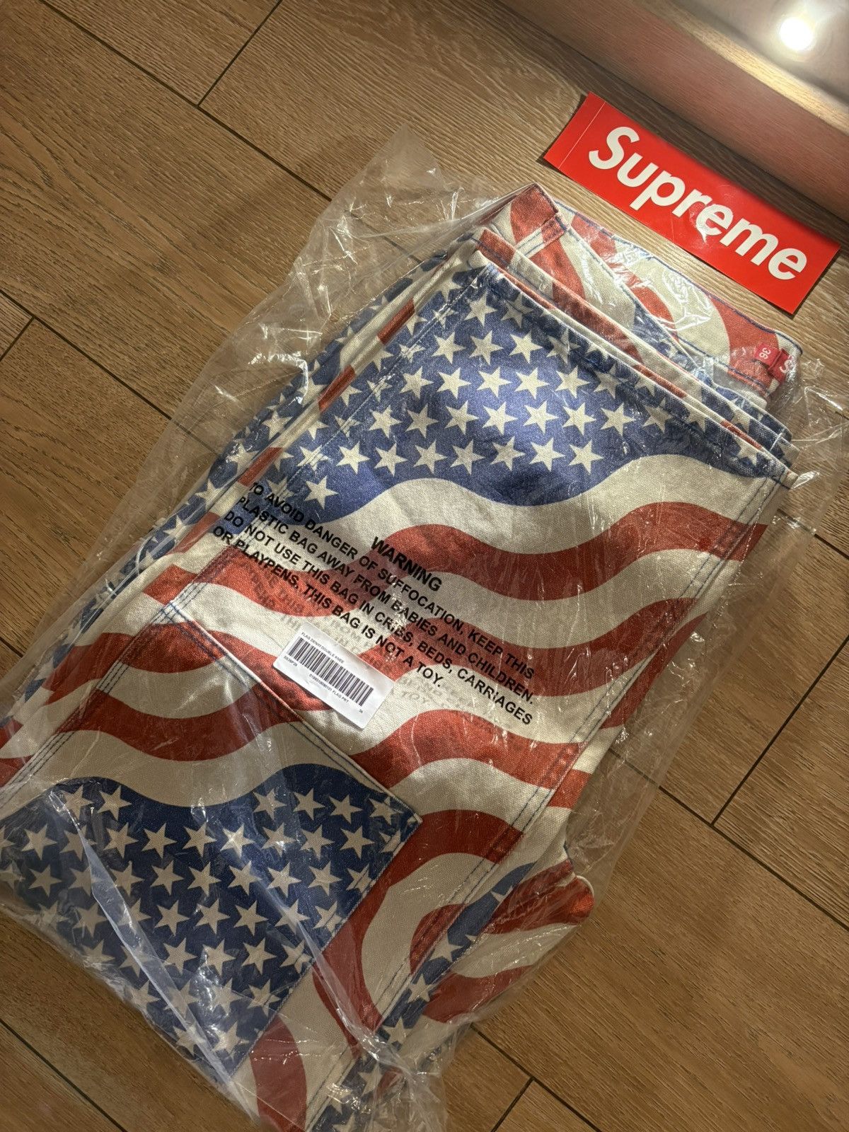 Supreme Flag Double Knee Painter Pant - Size:36 Size US 36 / EU 52 - 8 Thumbnail