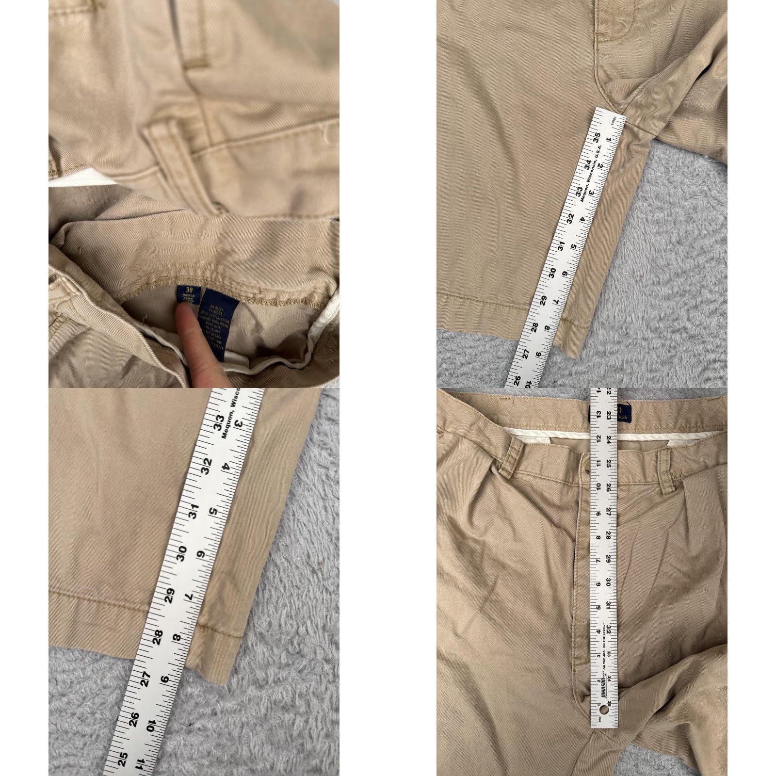 Polo Ralph Lauren Polo Ralph Lauren Shorts Mens 38 Khaki Pleated Chino Casual Golf Cotton Classic Size US M / EU 48-50 / 2 - 8 Thumbnail
