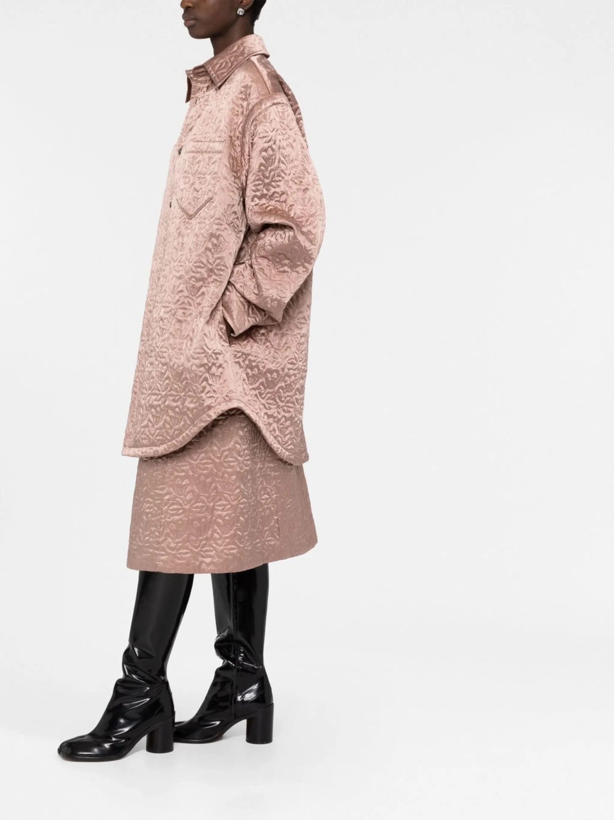 Maison Margiela o1y0625 Solid Color Shirt in Blush Size XS / US 0-2 / IT 36-38 - 4 Thumbnail