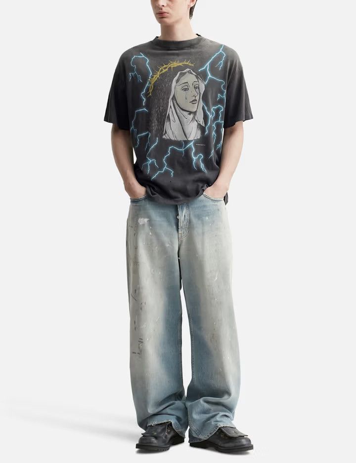 Saint Michael o1mle0326 Maria Short Sleeve Tee Shirt in Black Size US S / EU 44-46 / 1 - 3 Thumbnail