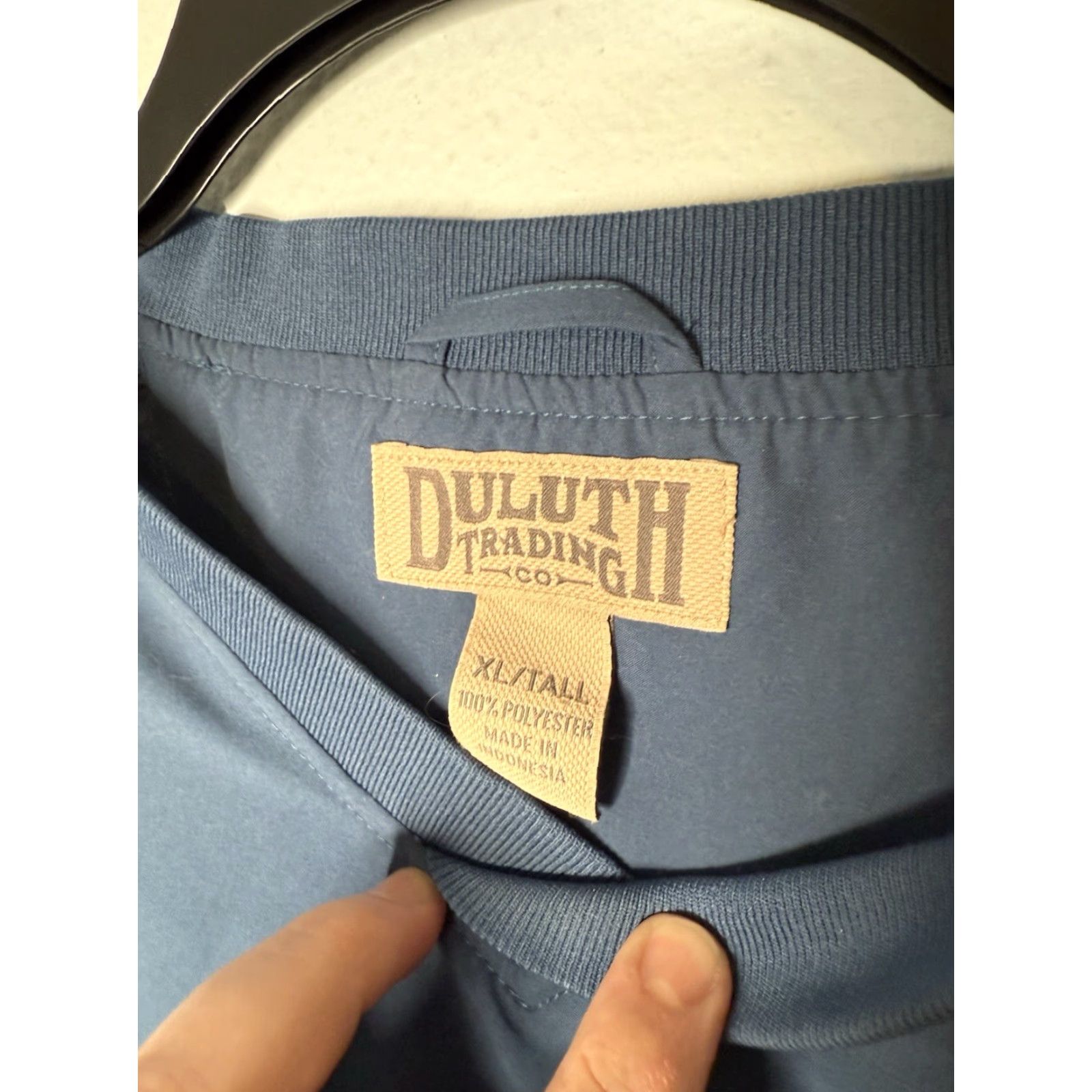 Vintage Duluth Windbreaker Jacket Mens XL Tall Pullover Wind Shirt 100% Polyester Blue Outdoor Golf Size US XL / EU 56 / 4 - 3 Thumbnail
