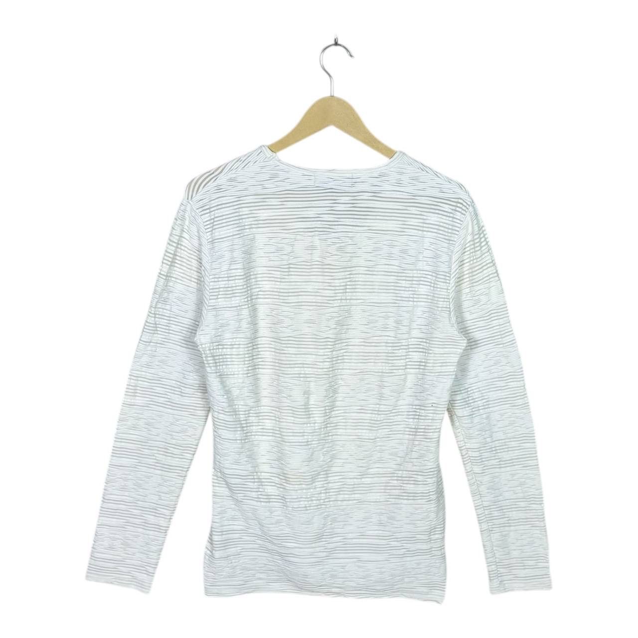 Tornado Mart Tornado Mart Italian Fabric 3D Striped Burnout Tee Archive M Size US M / EU 48-50 / 2 - 2 Thumbnail