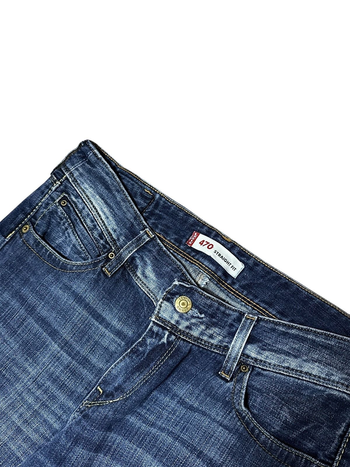 Levi's Levi's Vintage Straight Fit Distressed Faded Blue Jeans Size US 31 - 6 Thumbnail