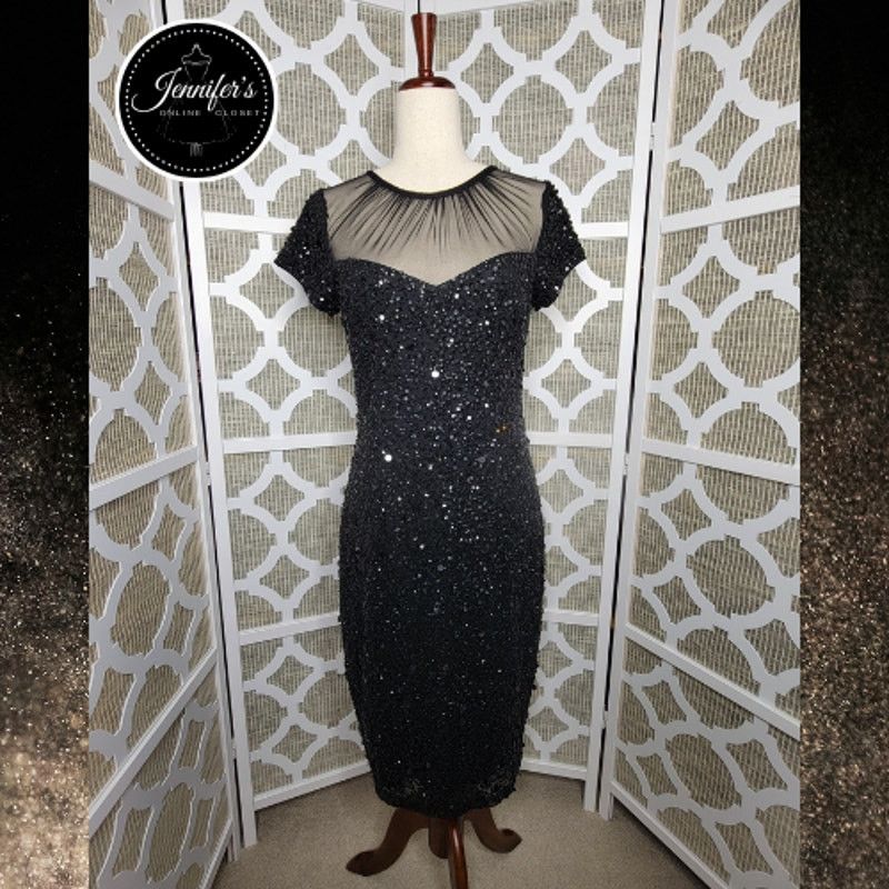 princess polly baby blue dress Buy Adrianna Papell Womens Beaded Sheath Dress at Ubuy Jordan main image 1