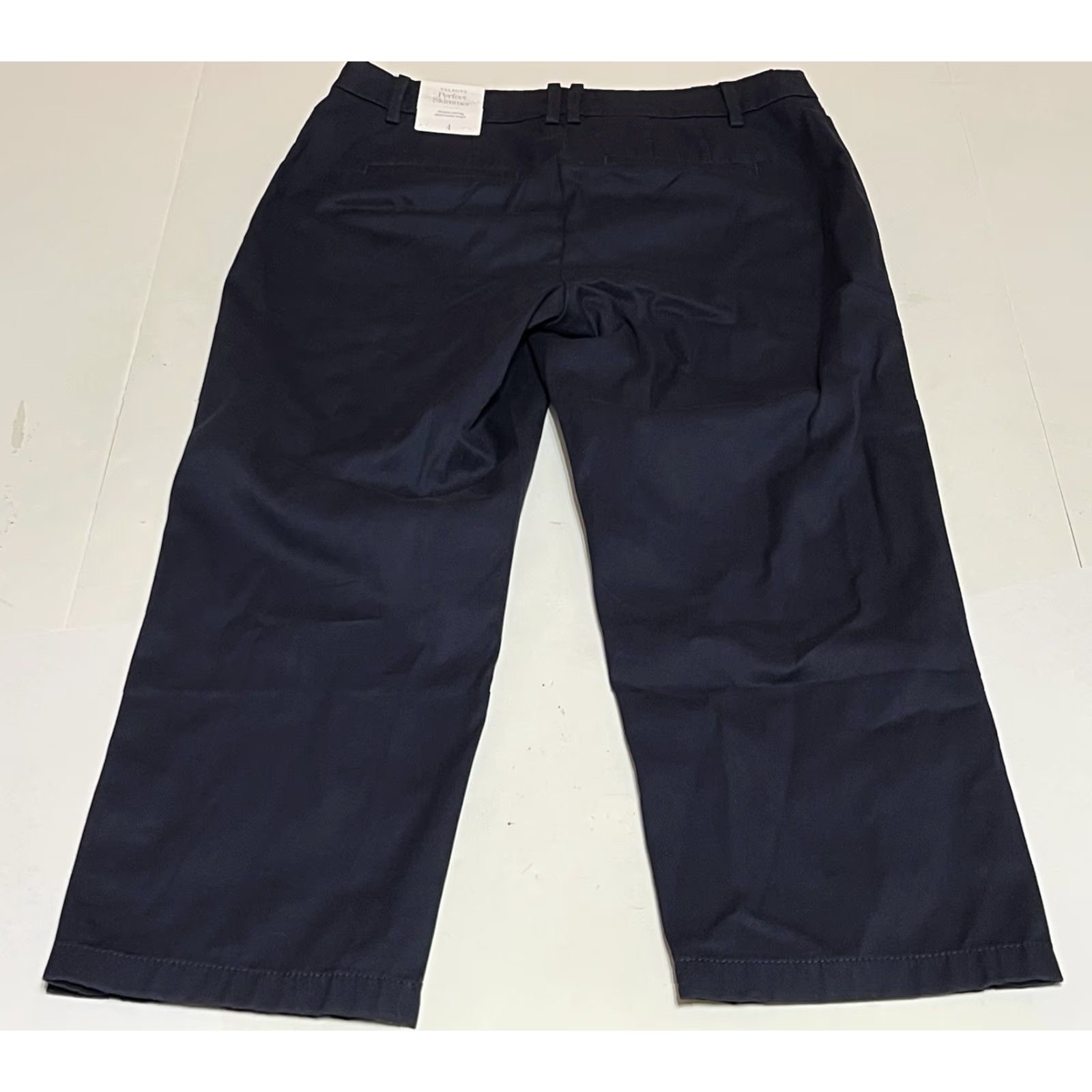 Talbots Talbots Women’s 4 Flat Front Cropped Pants Blue 30in 22in Flat Front Slim Beac h City Preppy NWT Size 27" / US 4 / IT 40 - 2 Thumbnail