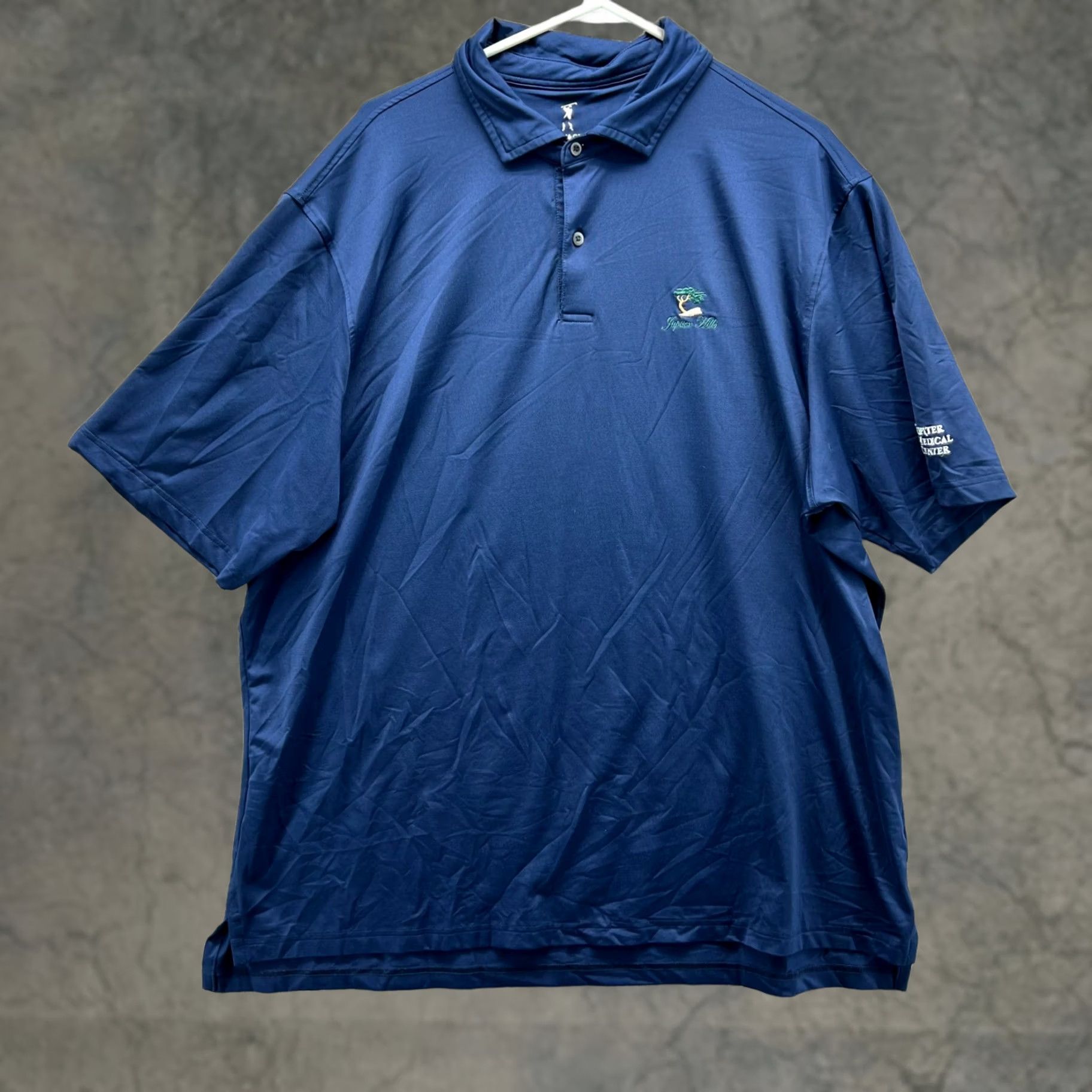 Vintage Fairway & Greene Polo Shirt Men 2XL Blue Golf Logo Shirt Short Sleeve Collared Casual Dress Shirt XXL Mens Size US XXL / EU 58 / 5 - 1 Thumbnail