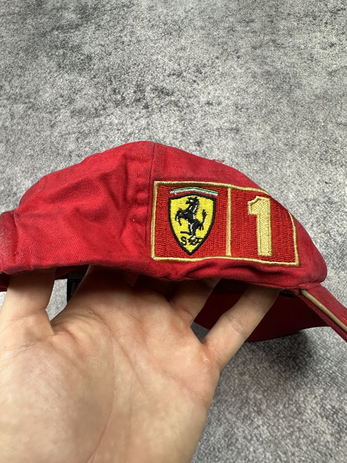 Ferrari Vintage Ferrari Baseball Cap Hat Red Italian F1 Racing 90s Size ONE SIZE - 3 Thumbnail