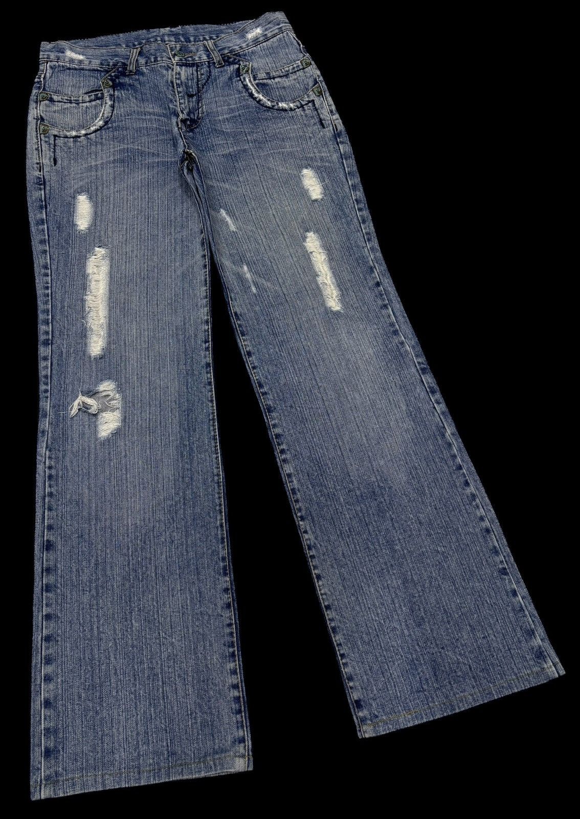 Acne Studios B-S RAW Acne Studios Style Baggy Jeans Distressed Denim Size US 31 - 3 Thumbnail