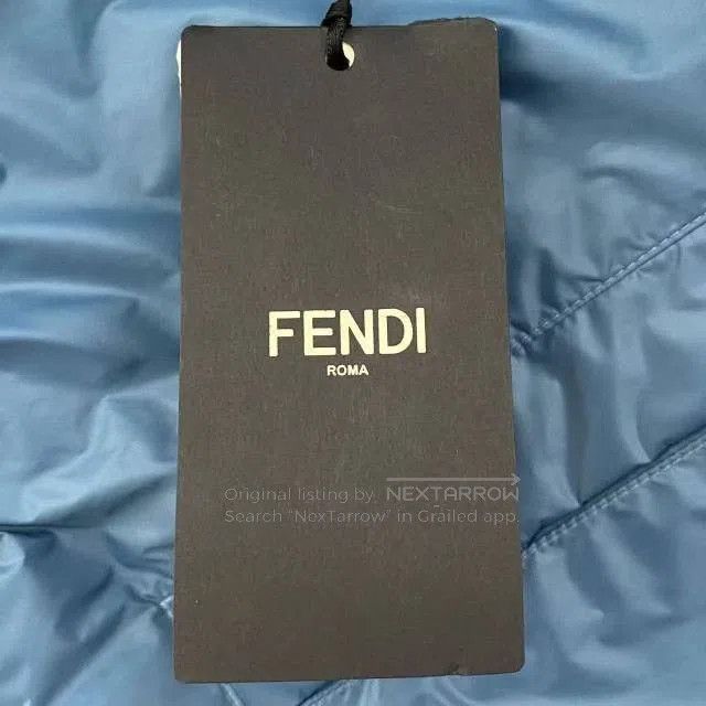 Fendi Fendi Logo Blue Hooded Jacket. Size US M / EU 48-50 / 2 - 5 Thumbnail