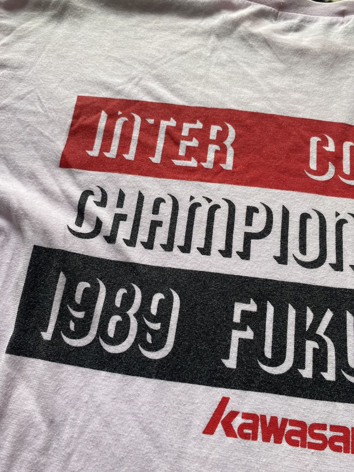Other VINTAGE TEE KAWASAKI CHAMPIONSHIP 1989 FUKUYAMA Size US M / EU 48-50 / 2 - 4 Thumbnail