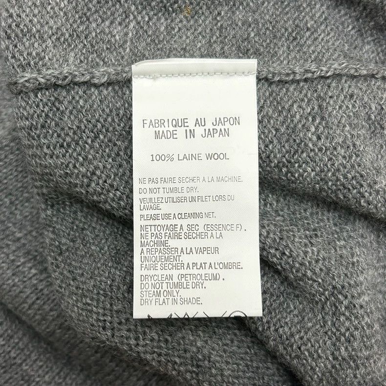 Yohji Yamamoto Yohji Yamamoto Yohji Yamamoto Zipper Knit Sweater with Gre Size US L / EU 52-54 / 3 - 6 Thumbnail