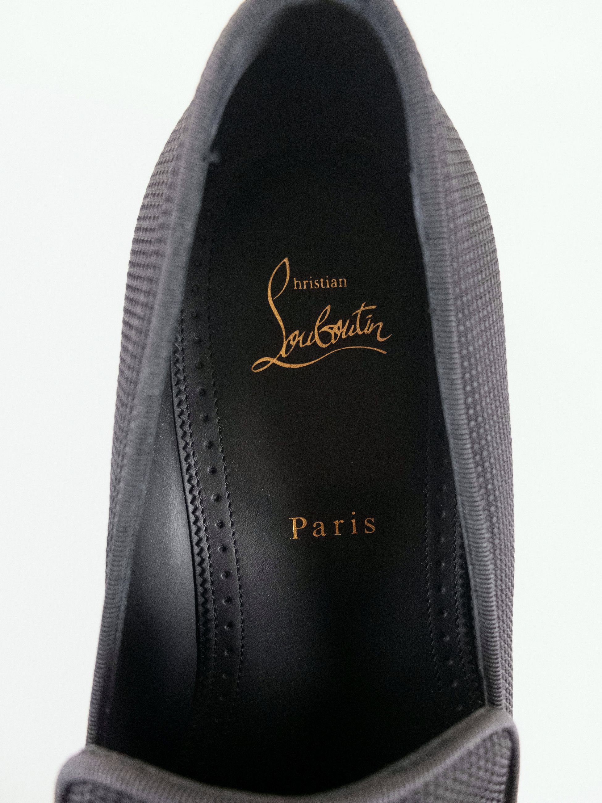 Christian Louboutin CHRISTIAN LOUBOUTIN Officialito black fabric tassel loafers Size US 9 / EU 42 - 4 Thumbnail