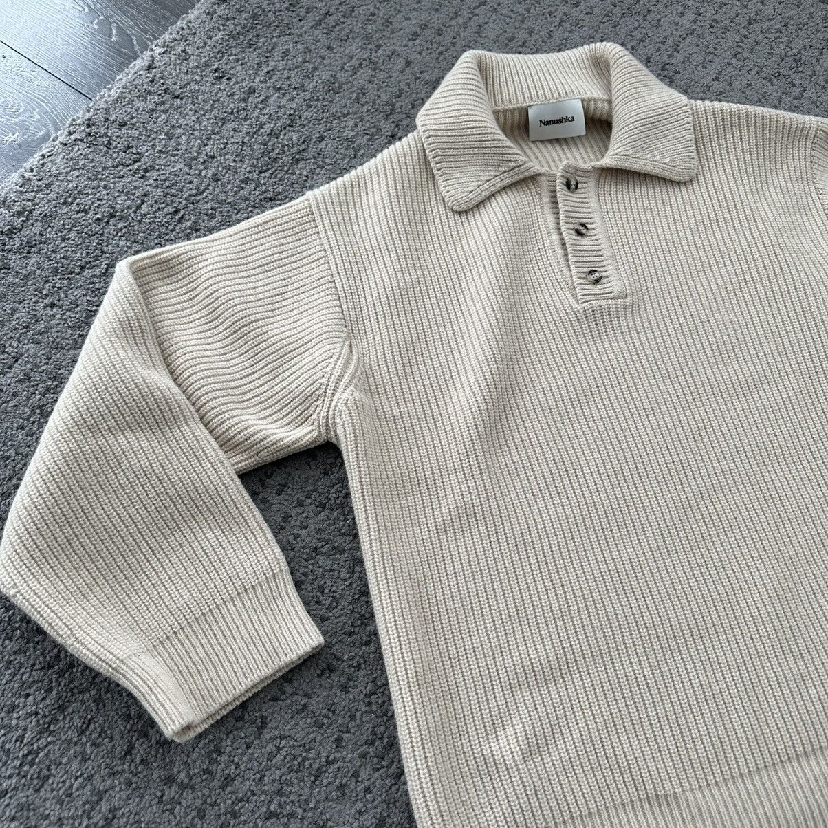 Nanushka Nanushka Ribbed Polo Sweater Size US L / EU 52-54 / 3 - 3 Thumbnail