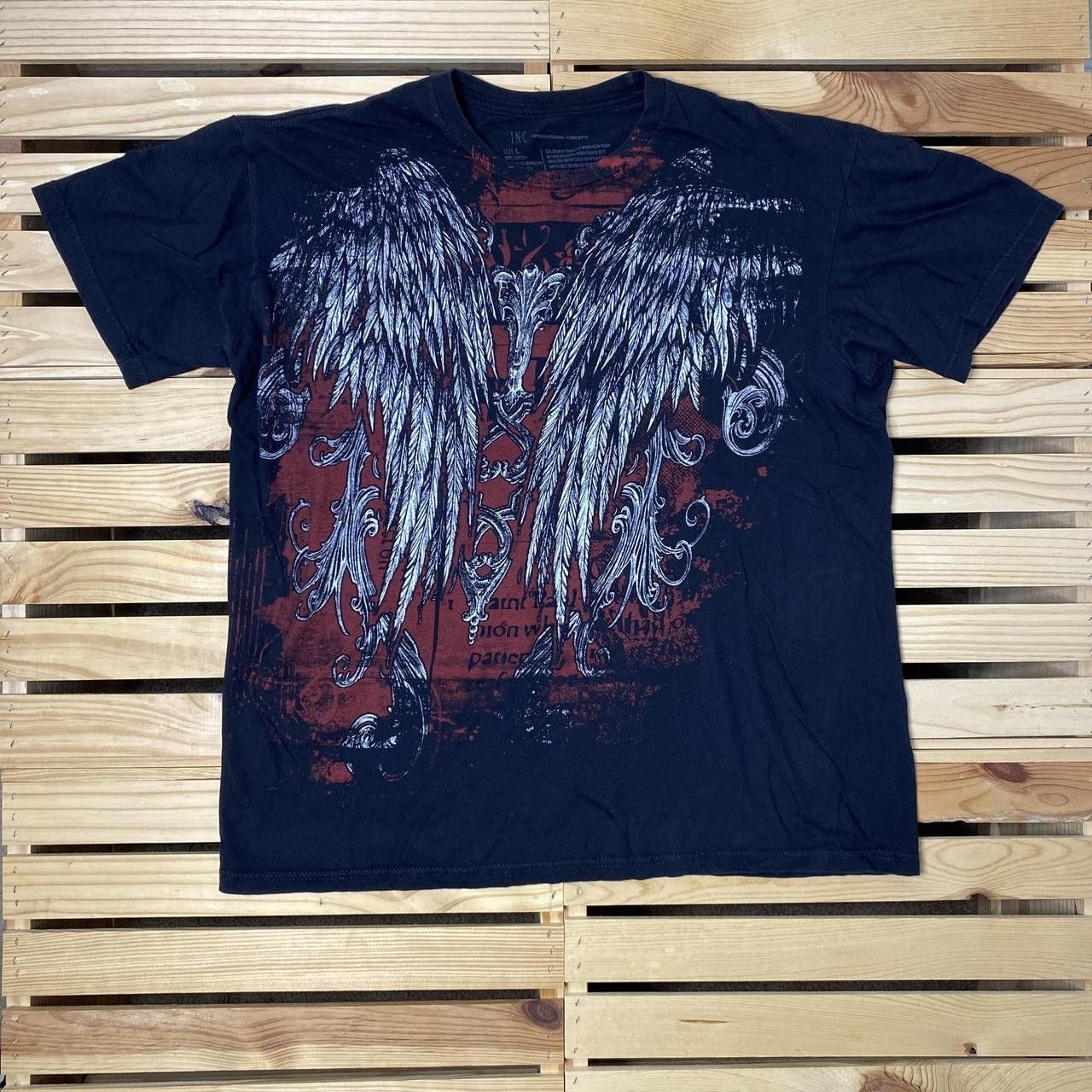 Other International Concepts Black Y2K Wings Tee Size Large Size US L / EU 52-54 / 3 - 1 Thumbnail