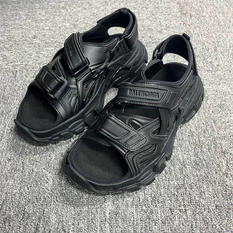 Balenciaga Balenciaga Black Track 2.0 Sandals-2505 Size US 5.5 / EU 38 - 3 Thumbnail