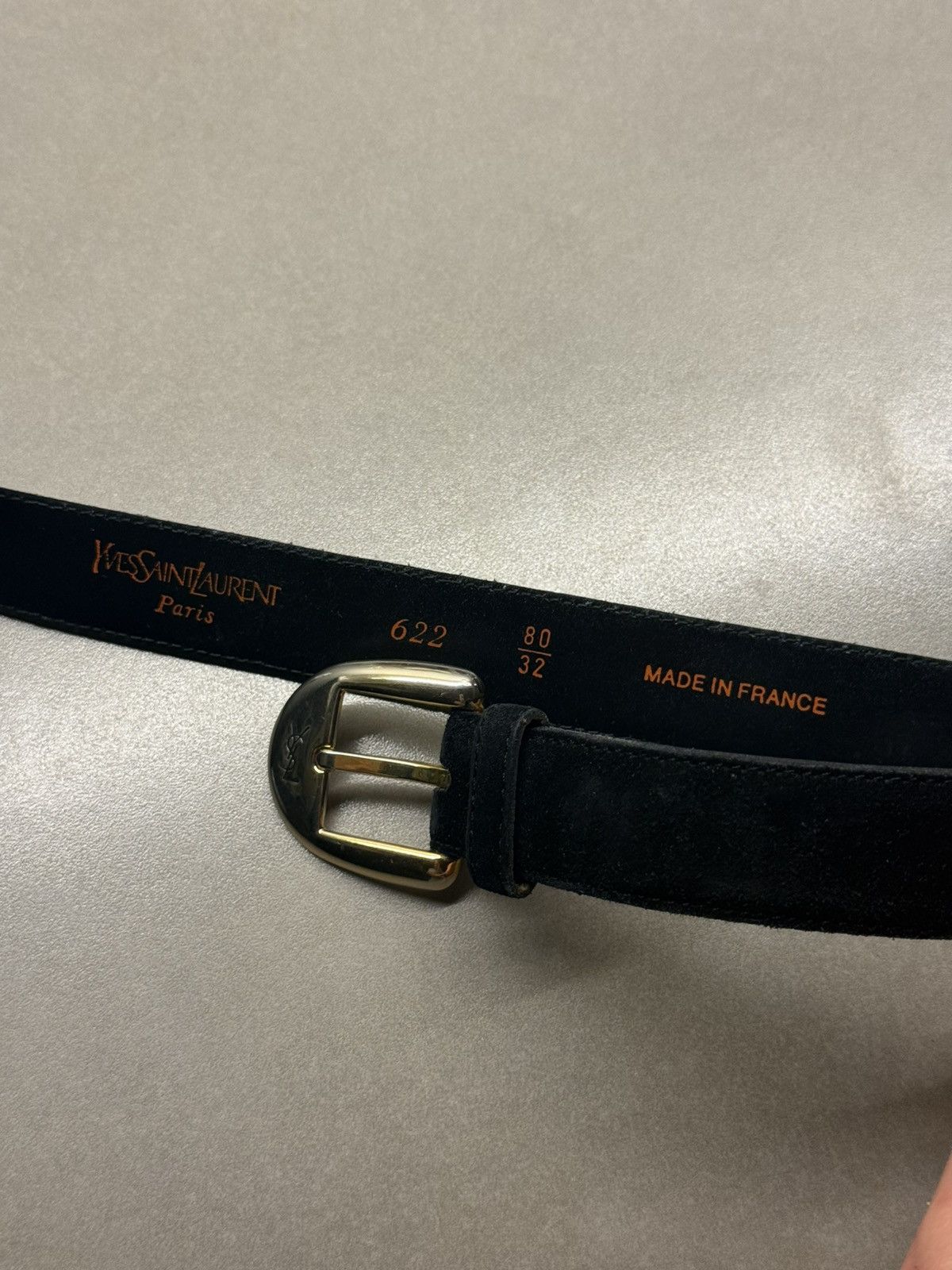Yves Saint Laurent Yves Saint Laurent Suede Belt Size ONE SIZE - 1 Thumbnail