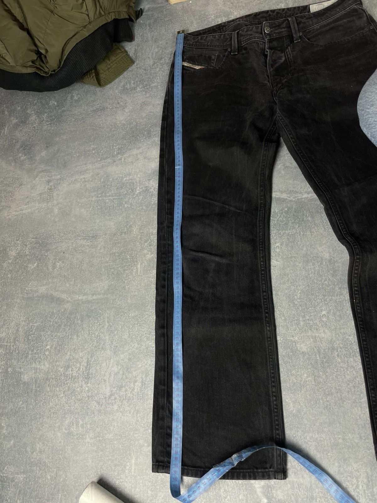 Diesel Crazy baggy Diesel Larkee graphite wash demim jeans Size US 31 - 8 Thumbnail
