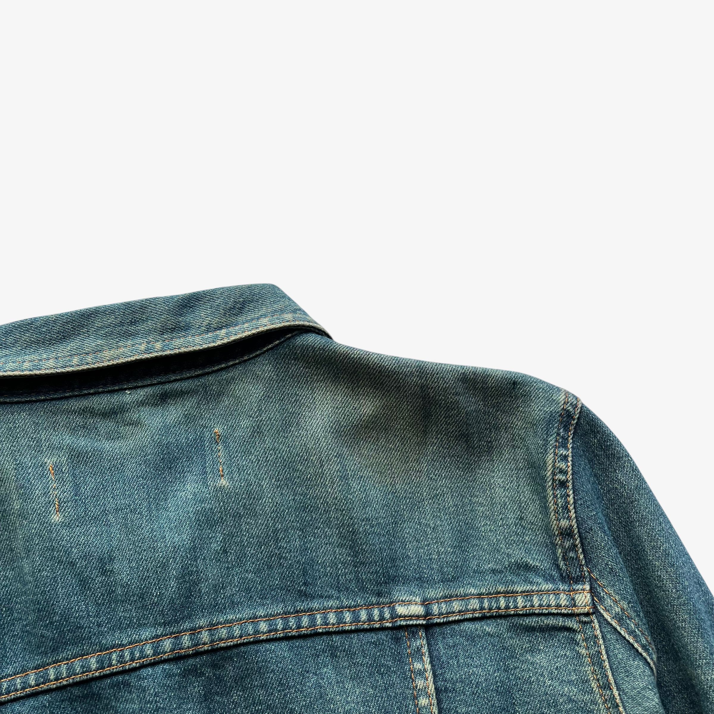 Moschino Vintage Y2K Women's Moschino Jeans Blue Denim Trucker Jacket Size XS / US 0-2 / IT 36-38 - 6 Thumbnail