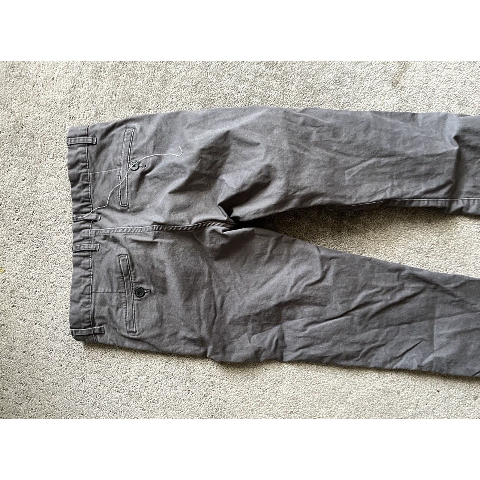 H&M H.M. L.o.o.g Skinny Fit Zip Fly Gray Solid Men's Jeans Size 30 Size US 30 / EU 46 - 4 Thumbnail