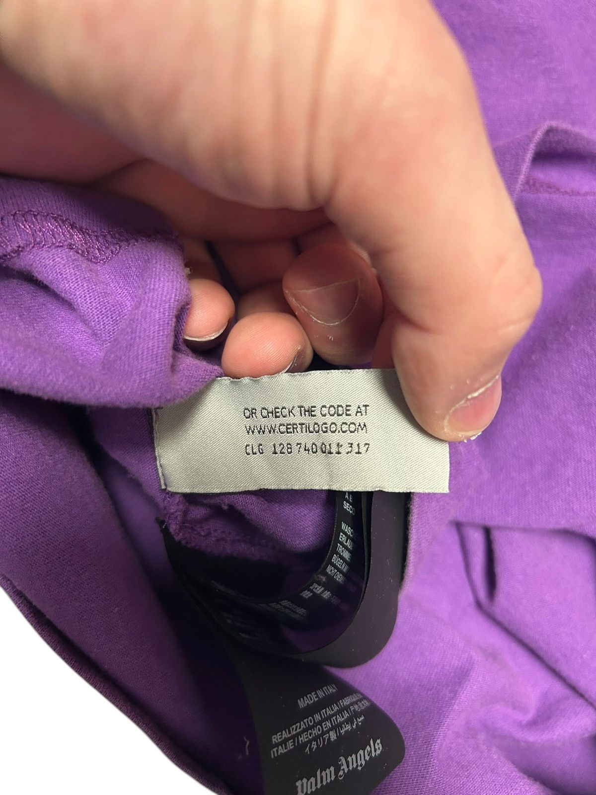 Palm Angels Palm Angels Bear Tee Purple - Extra Small Size US XS / EU 42 / 0 - 10 Thumbnail