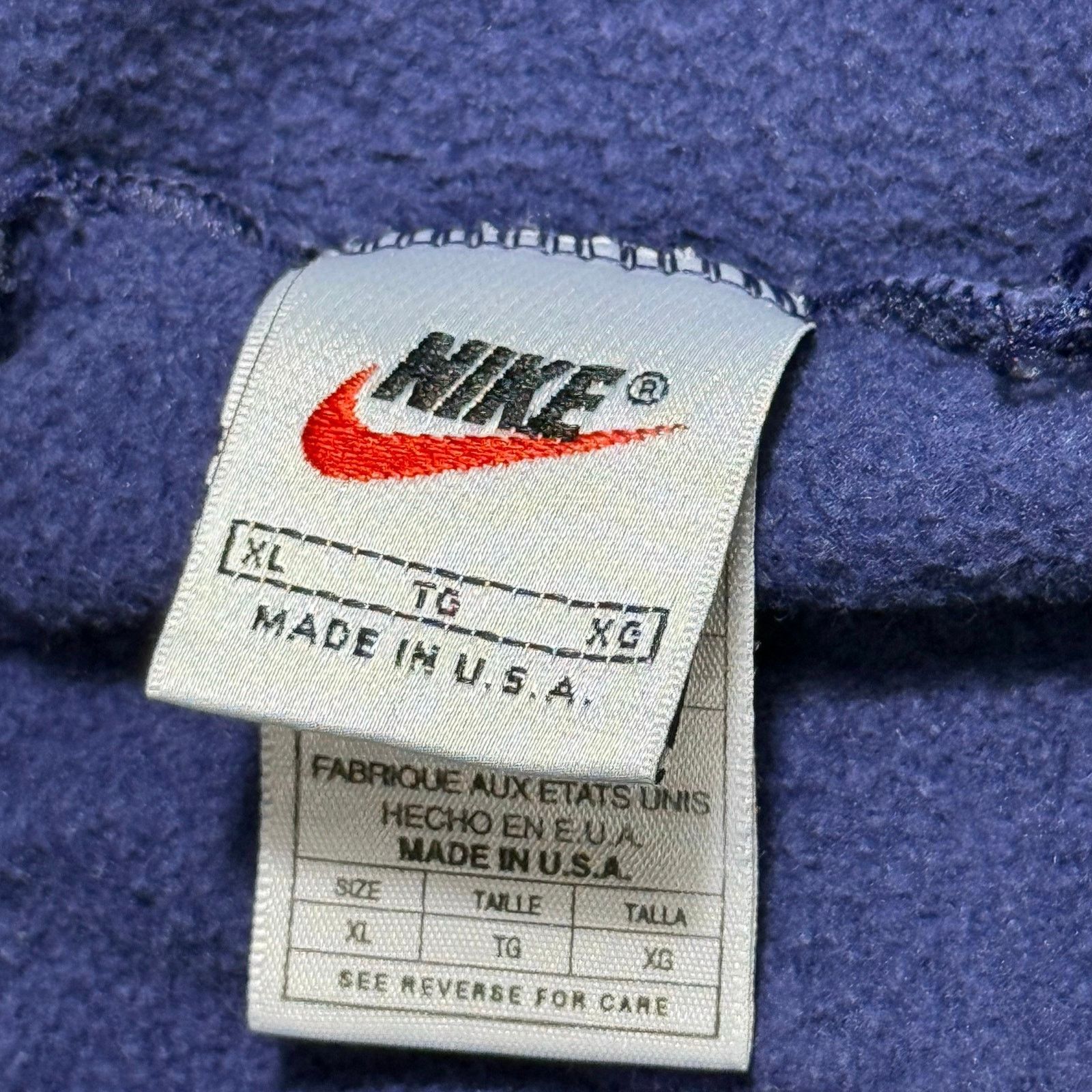 Nike Vintage Nike Sweatpants XL Navy USA Made Swoosh Joggers Size US 32 / EU 48 - 2 Thumbnail