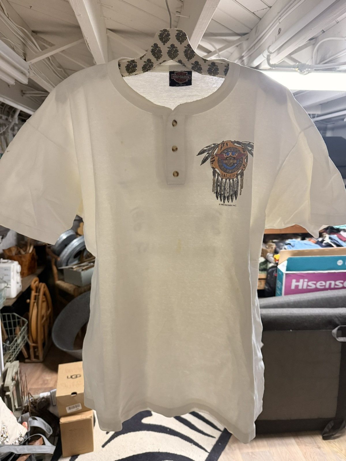 Harley Davidson Vintage 1992 Harley Davidson Size US XL / EU 56 / 4 - 1 Thumbnail