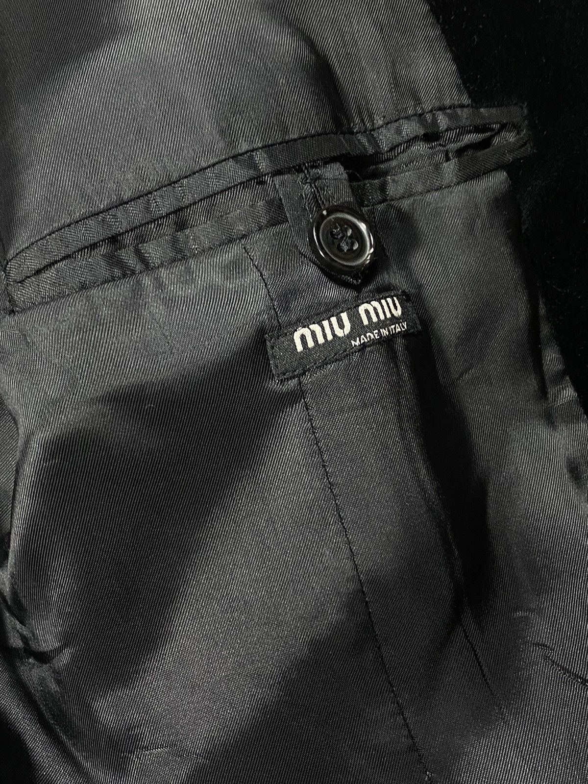 Miu Miu Miu Miu - Velvet Blazer Jacket Size 50R - 6 Thumbnail
