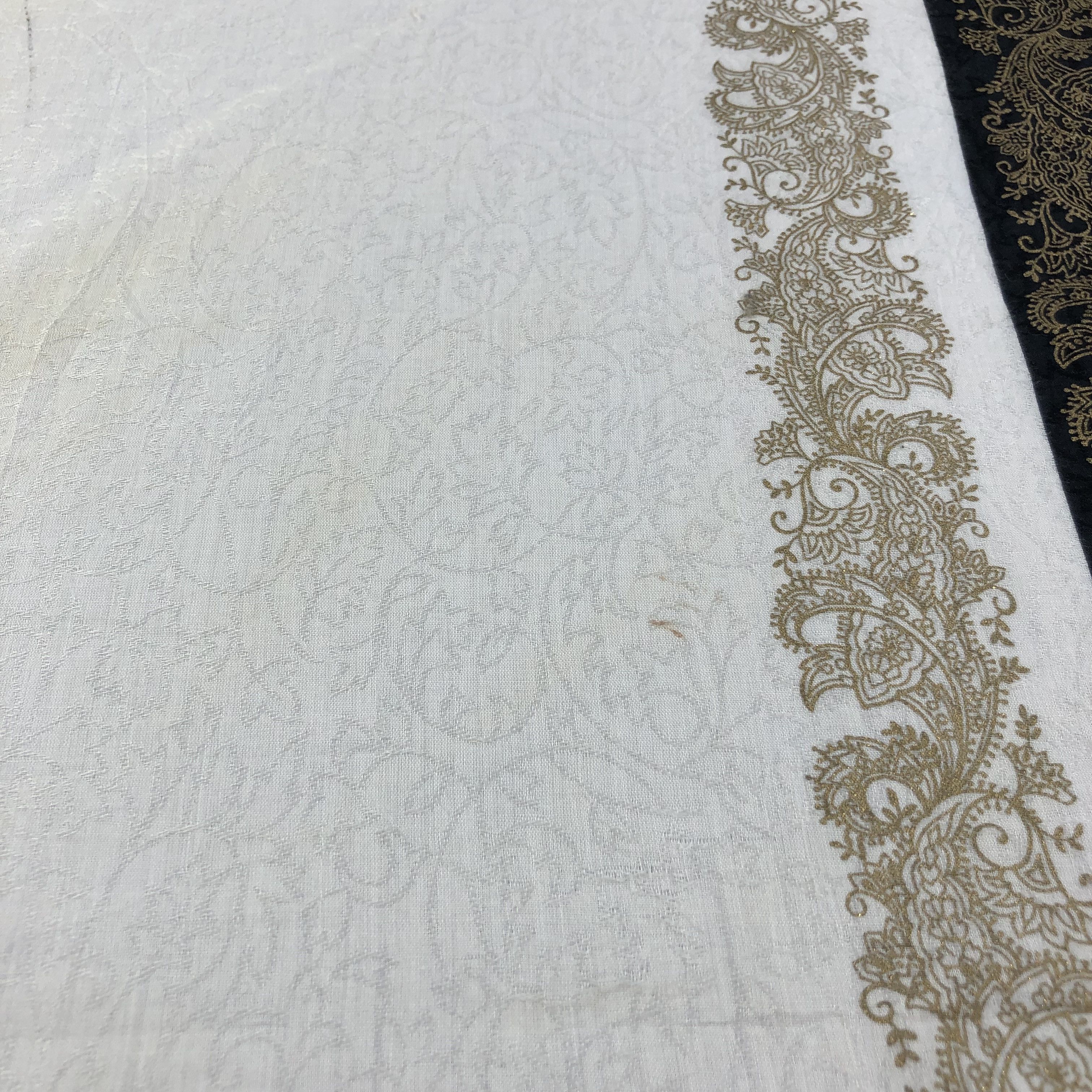 Yves Saint Laurent YSL Gold Baroque Handkerchief Neckerchief Bandana H1690 Size ONE SIZE - 5 Thumbnail
