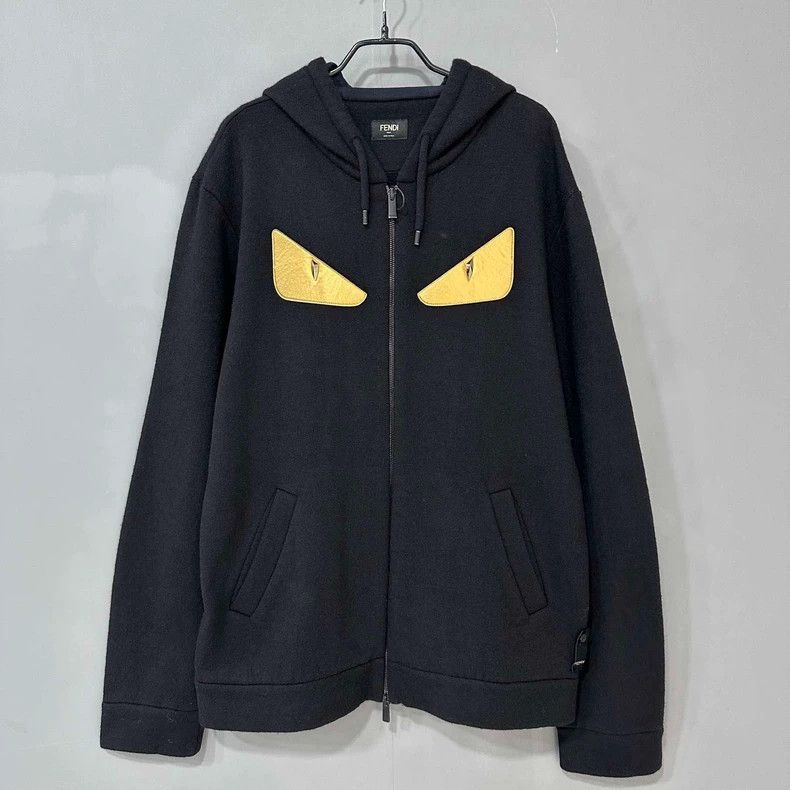 FENDI Monster Eyes Zip Hoodie-yf
