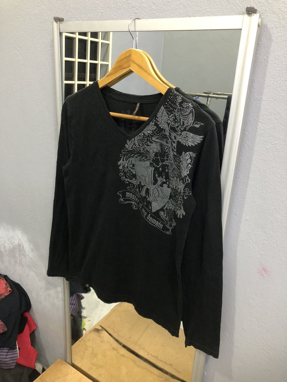 Karl Kani Karl Kani Japan Master of My Domain Rhinestone Long Sleeve Size S / US 4 / IT 40 - 2 Thumbnail