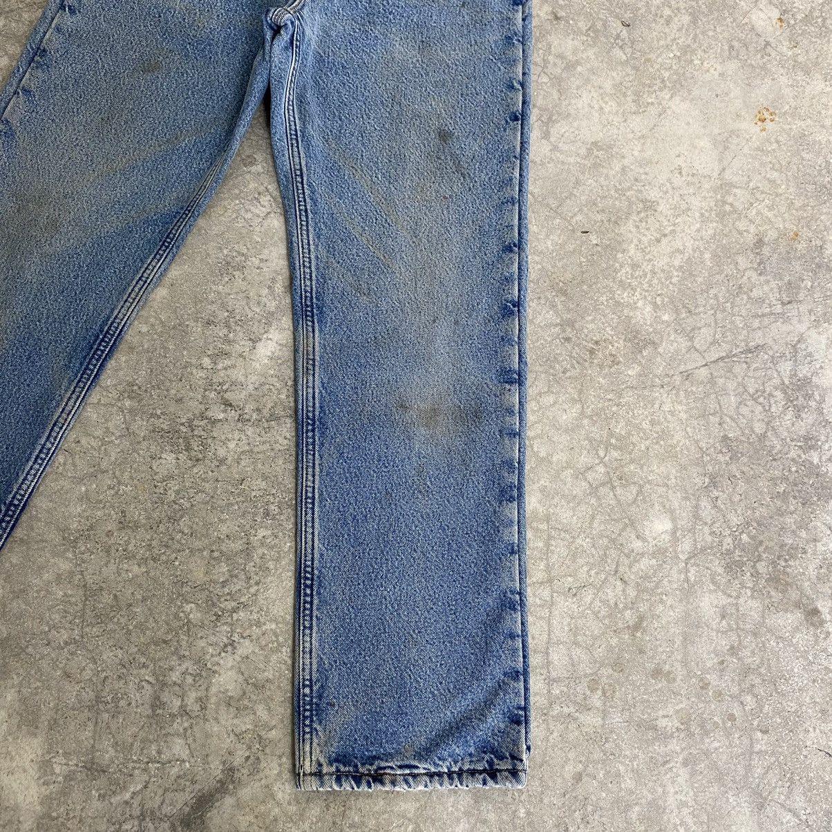 VTG Carhartt Blanket Lined Relaxed Fit Light Blue Jeans