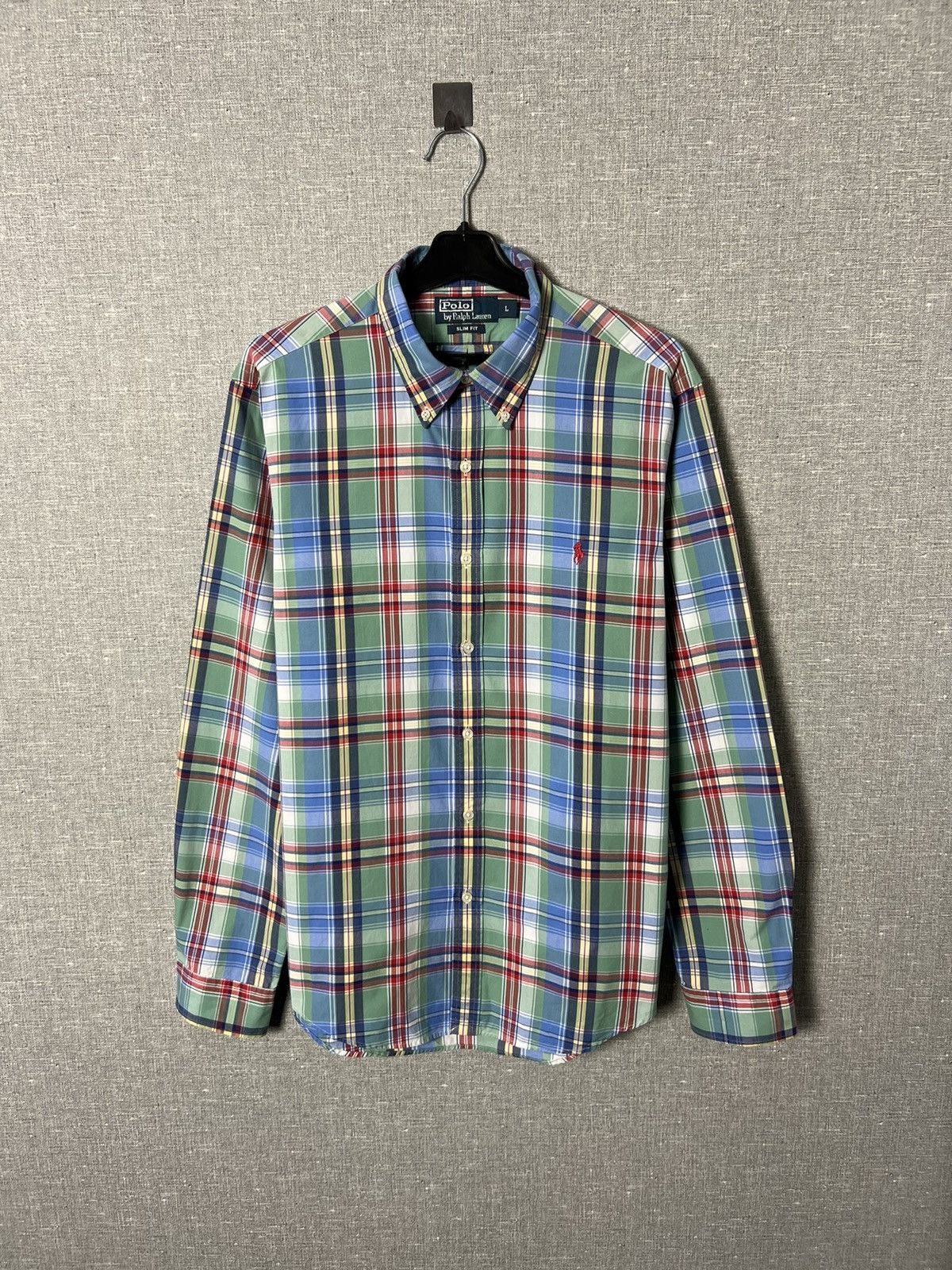 Polo Ralph Lauren Vintage Polo Ralph Lauren Plaid Button Long Sleeves Shirt Size US L / EU 52-54 / 3 - 1 Thumbnail
